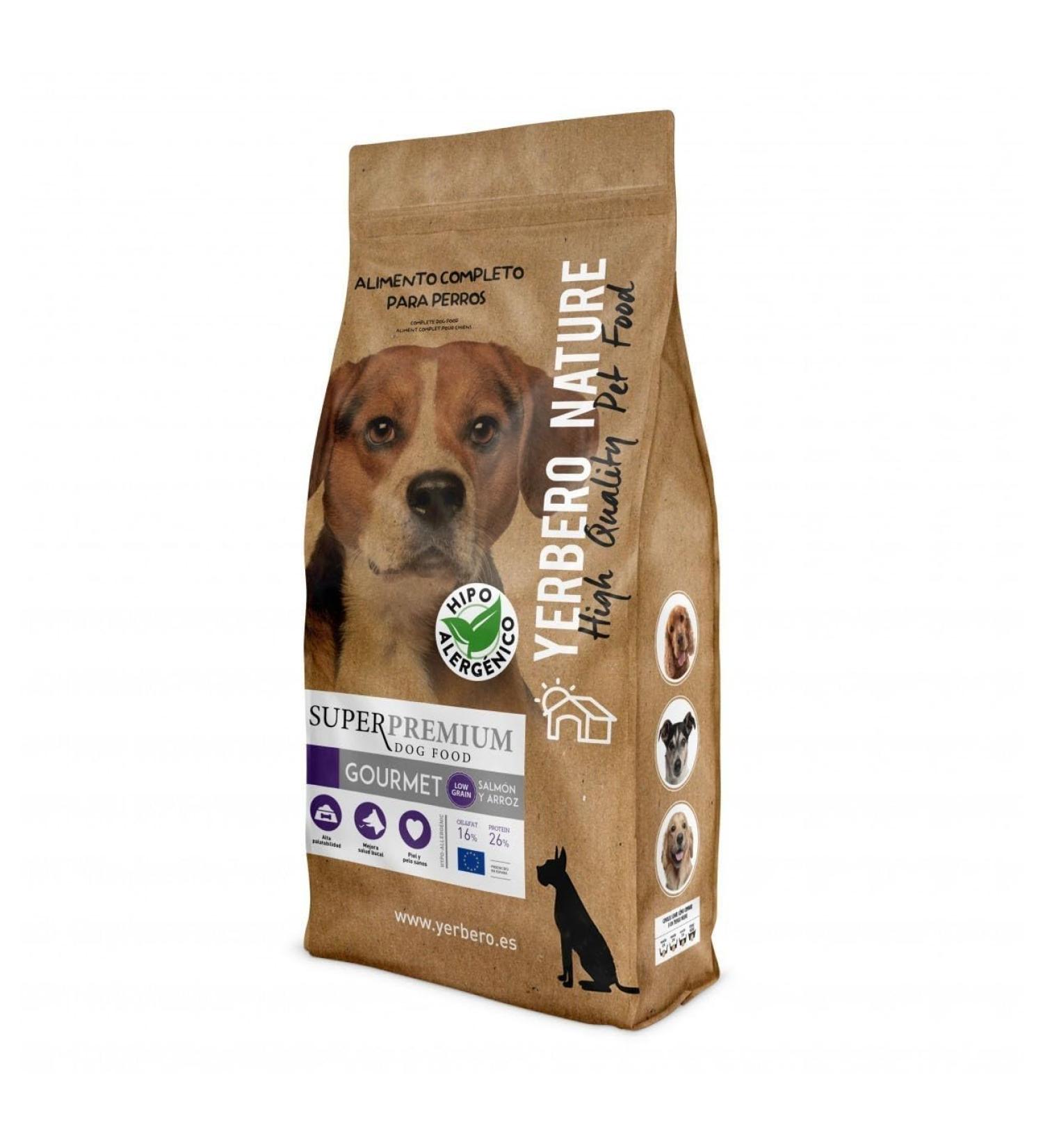 YERBERO Nature Gourmet New Formula Low Grain Hypoallergenic Food for Medium and Large Dogs 10 kg - Buy Online on GoSupps.com
