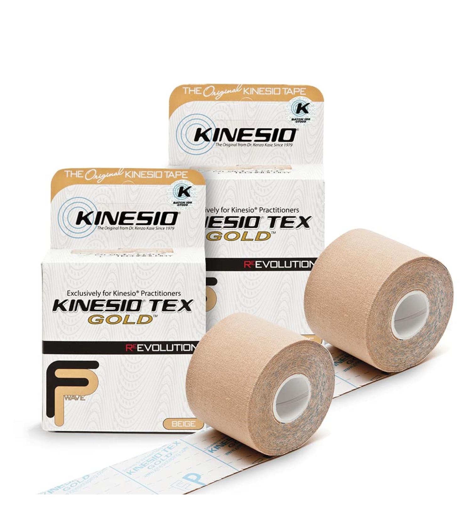 Kinesio Tex Gold FP Beige Athletic Tape 2 in. x 13 ft - 2 Pack - Buy Online on GoSupps.com