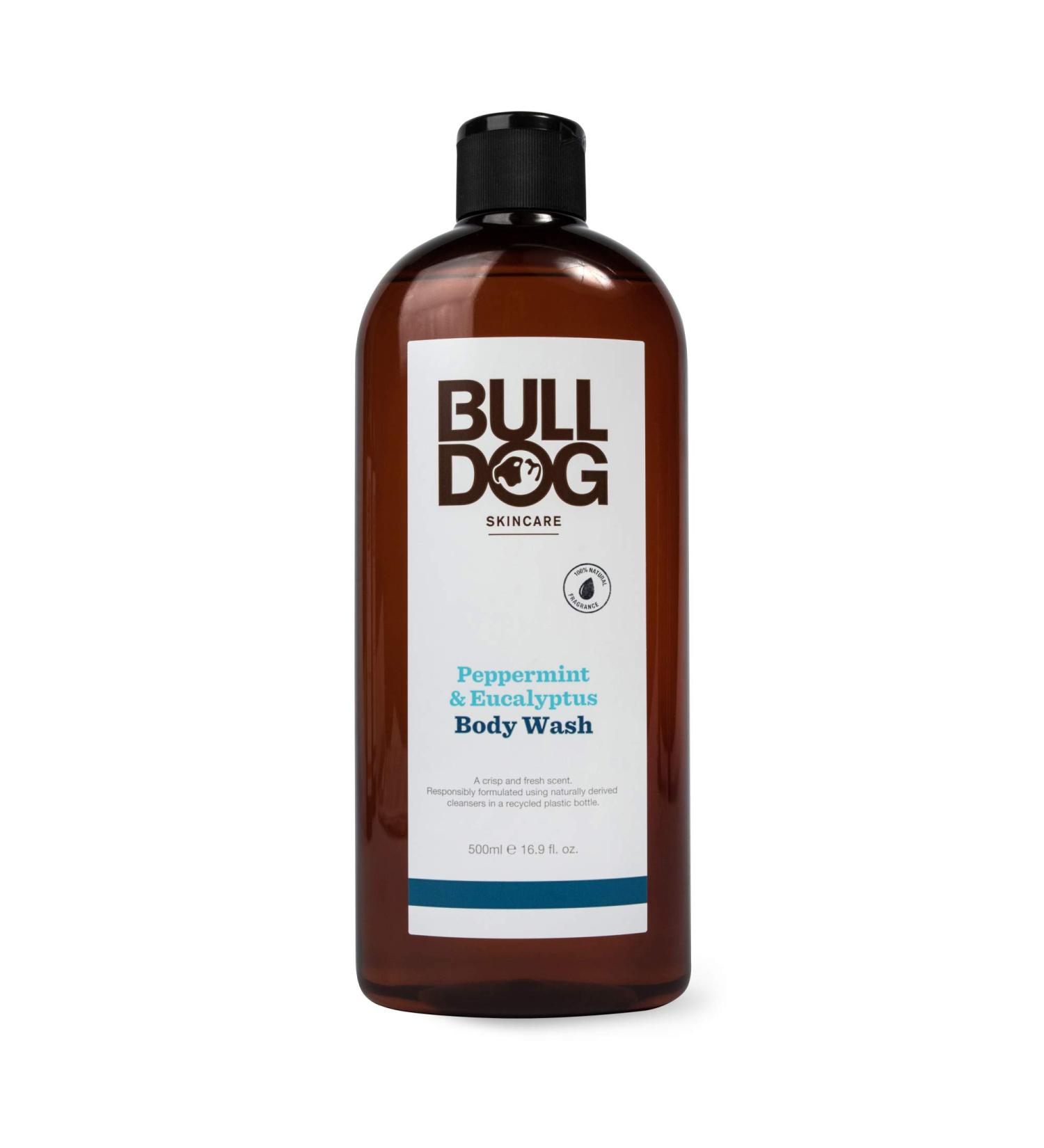 Bulldog Menâ€™s Body Wash - Peppermint & Eucalyptus 16.9 fl oz | Refreshing Skincare - Buy Online on GoSupps.com