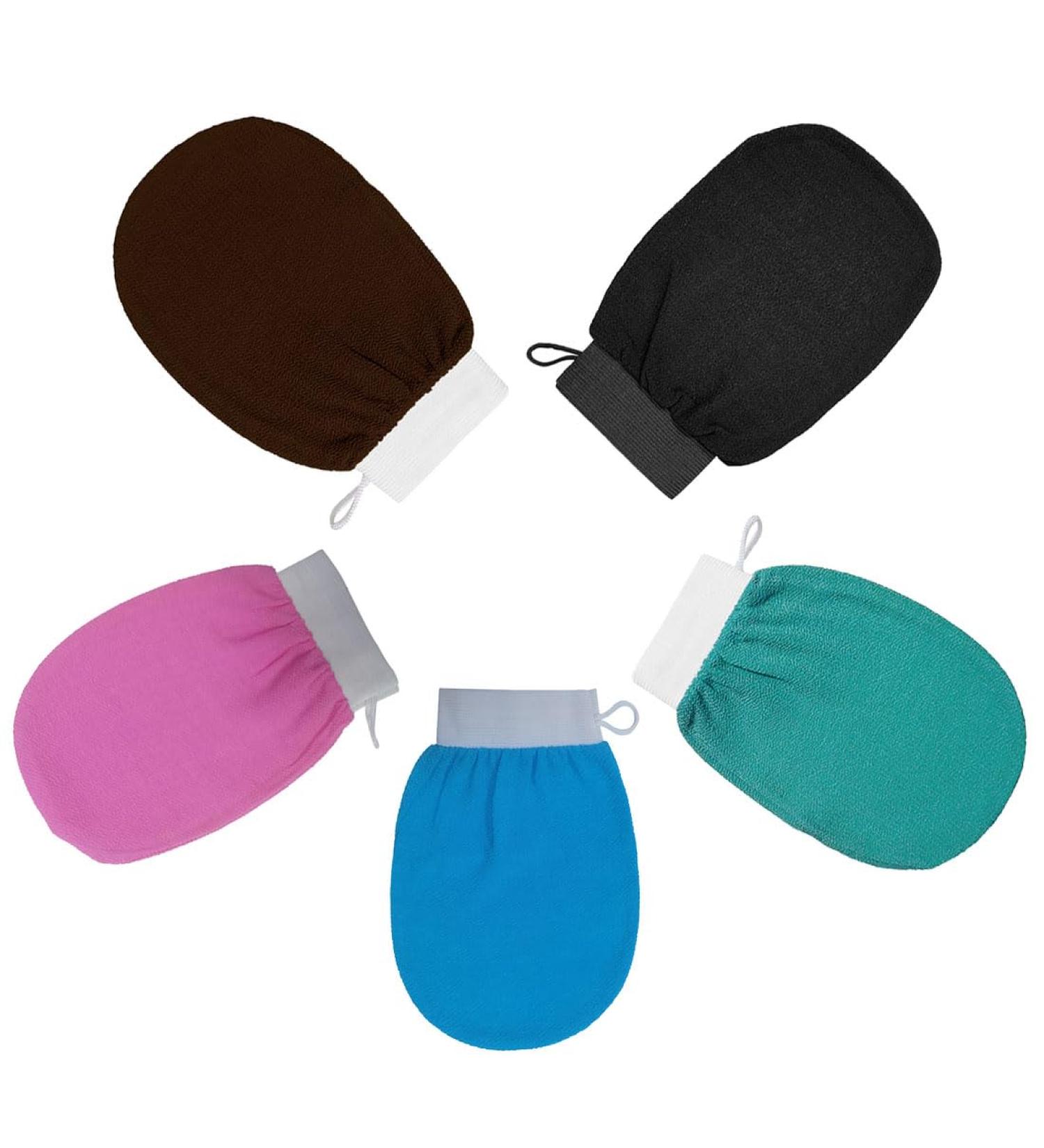 The Kessa Kessa Exfoliating Glove Moroccan Kessa Glove Kessa Glove Shower Glove Moroccan Exfoliating Kessa Glove (5PCS-C) - Buy Online on GoSupps.com