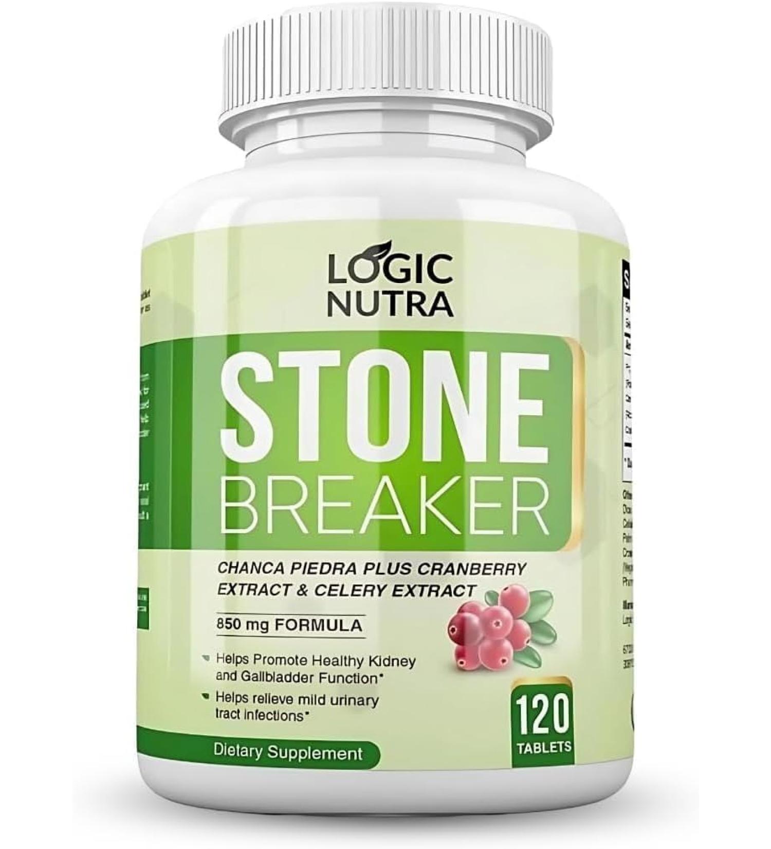 Logic Nutra Chanca Piedra Kidney Stone Breaker 800mg - 120 Tablets for Gallbladder Cleanse & Urinary Pain Relief - Buy Online on GoSupps.com