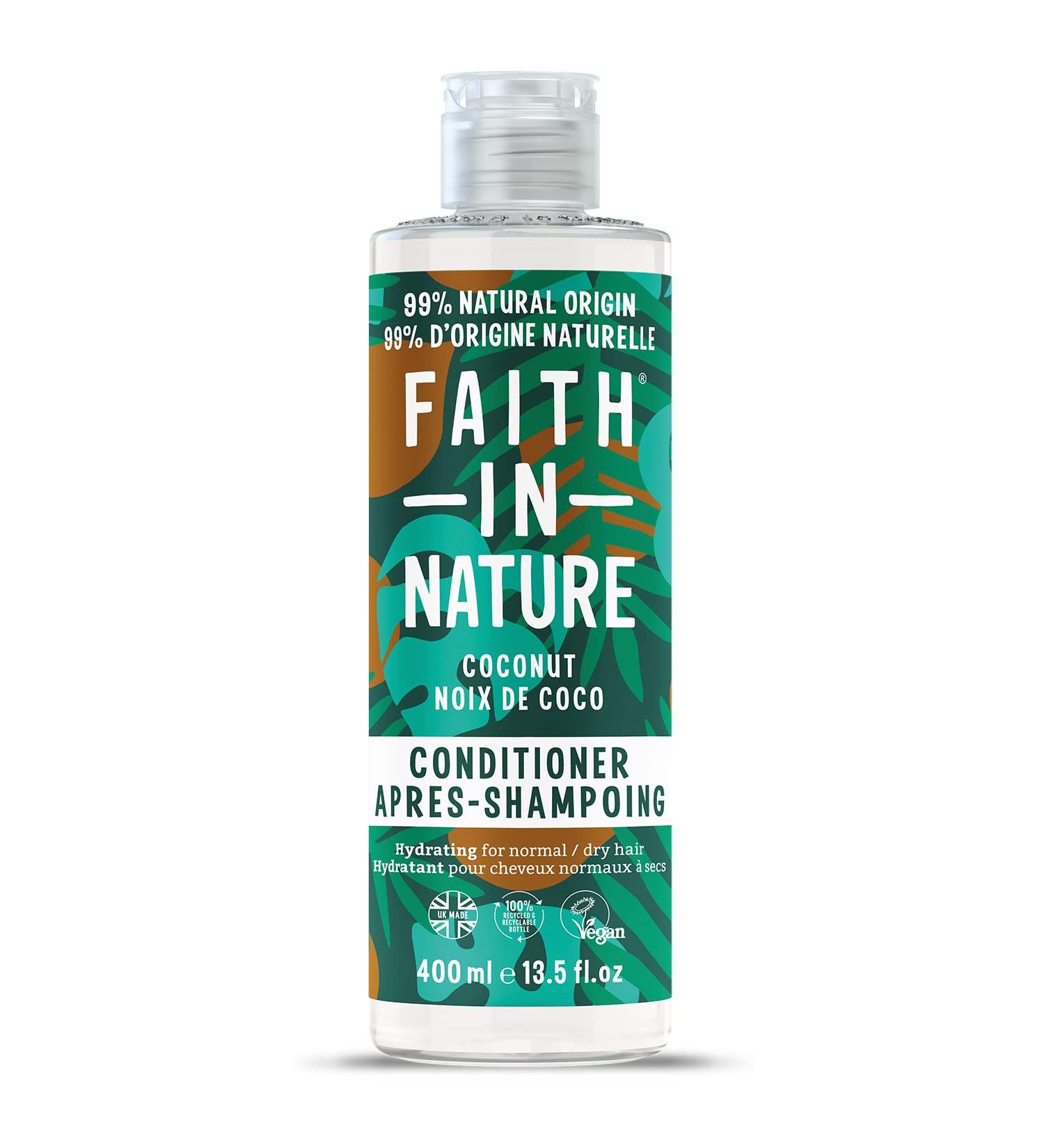 Faith In Nature Natural Coconut Conditioner Moisturizing Vegan & Cruelty Free Paraben & SLES Free For Hair - Buy Online on GoSupps.com