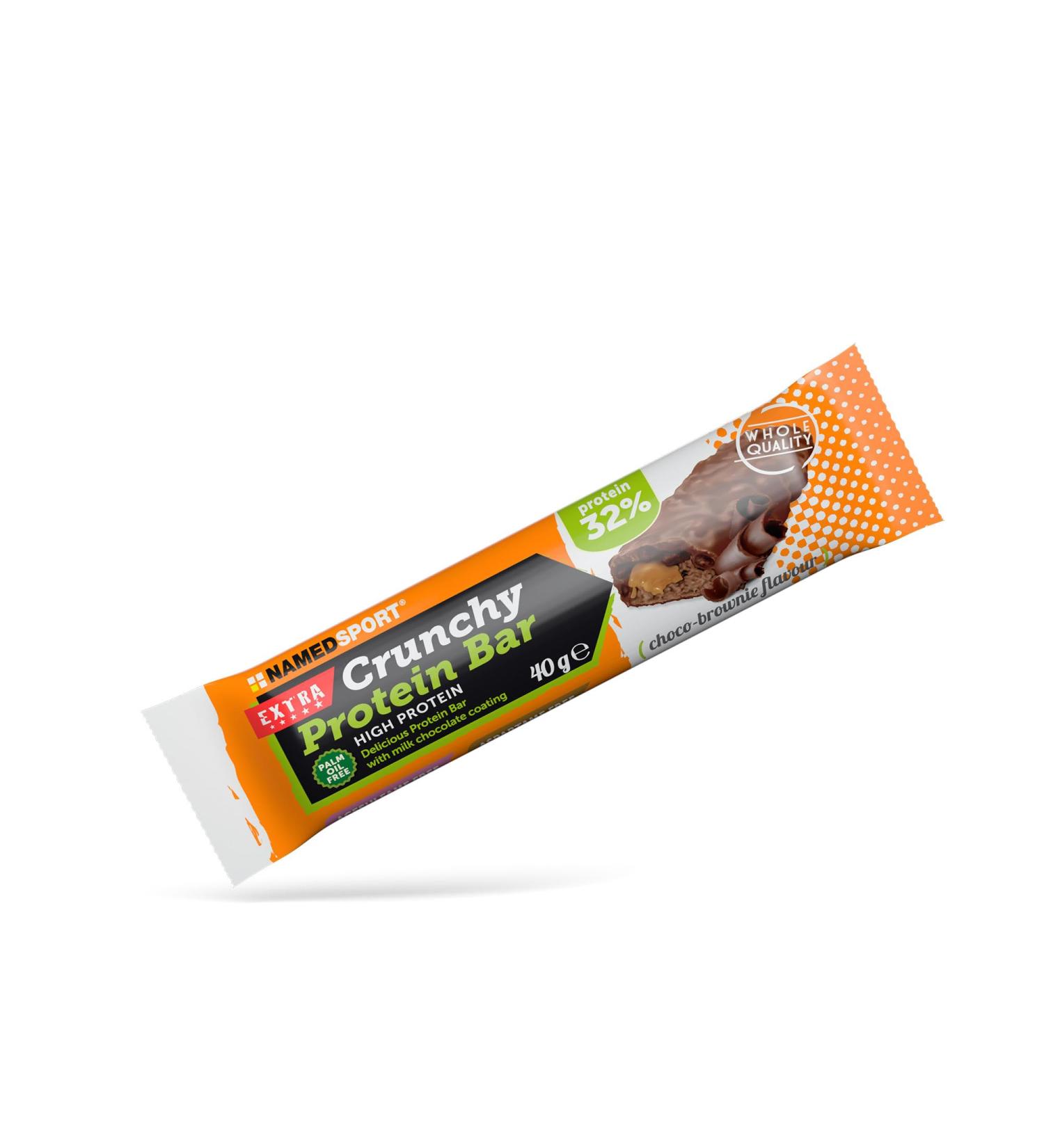 NAMEDSPORT SUPERFOOD Crunchy Protein Bar with 13g Protein Choco-Brownie Flavour Box of 24 x 40g bars - Buy Online on GoSupps.com