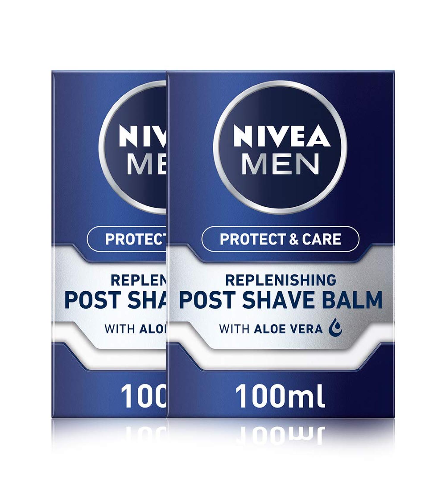 NIVEA Men Protect & Care Post Shave Balm Pack of 2