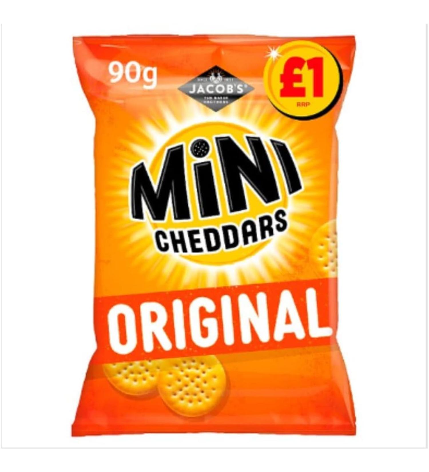 Jacobs Mini Cheddars Snacks 90g x 15 (Original)