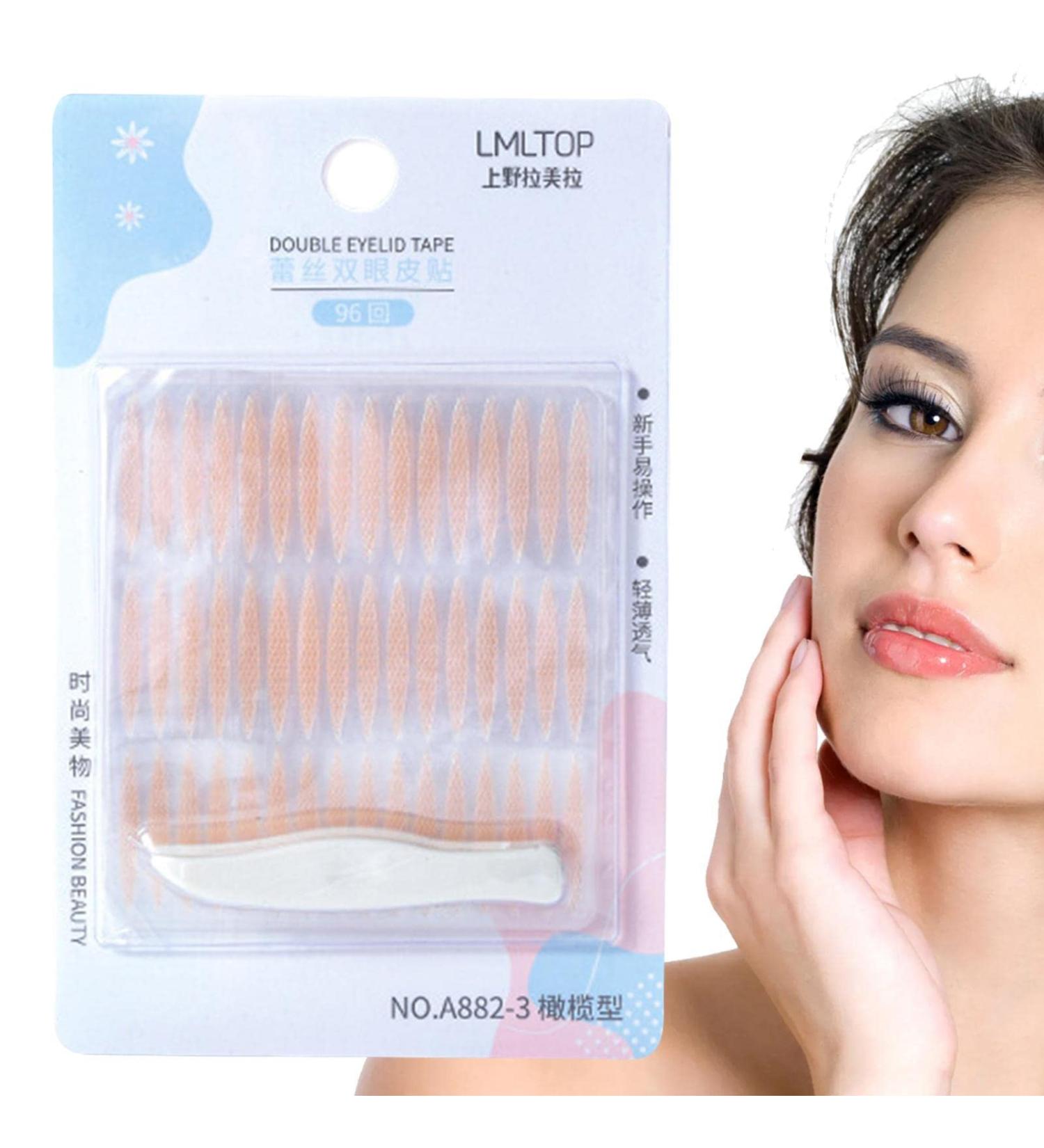 Eye Lid Tape for Hooded Eyes | Natural Invisible Waterproof Eyelid Tape Stickers | Natural Fiber Eyelid Lifter Strips Eye Lift Tape for Droopy Lids Hooded Eyes Olive Type - Buy Online on GoSupps.com
