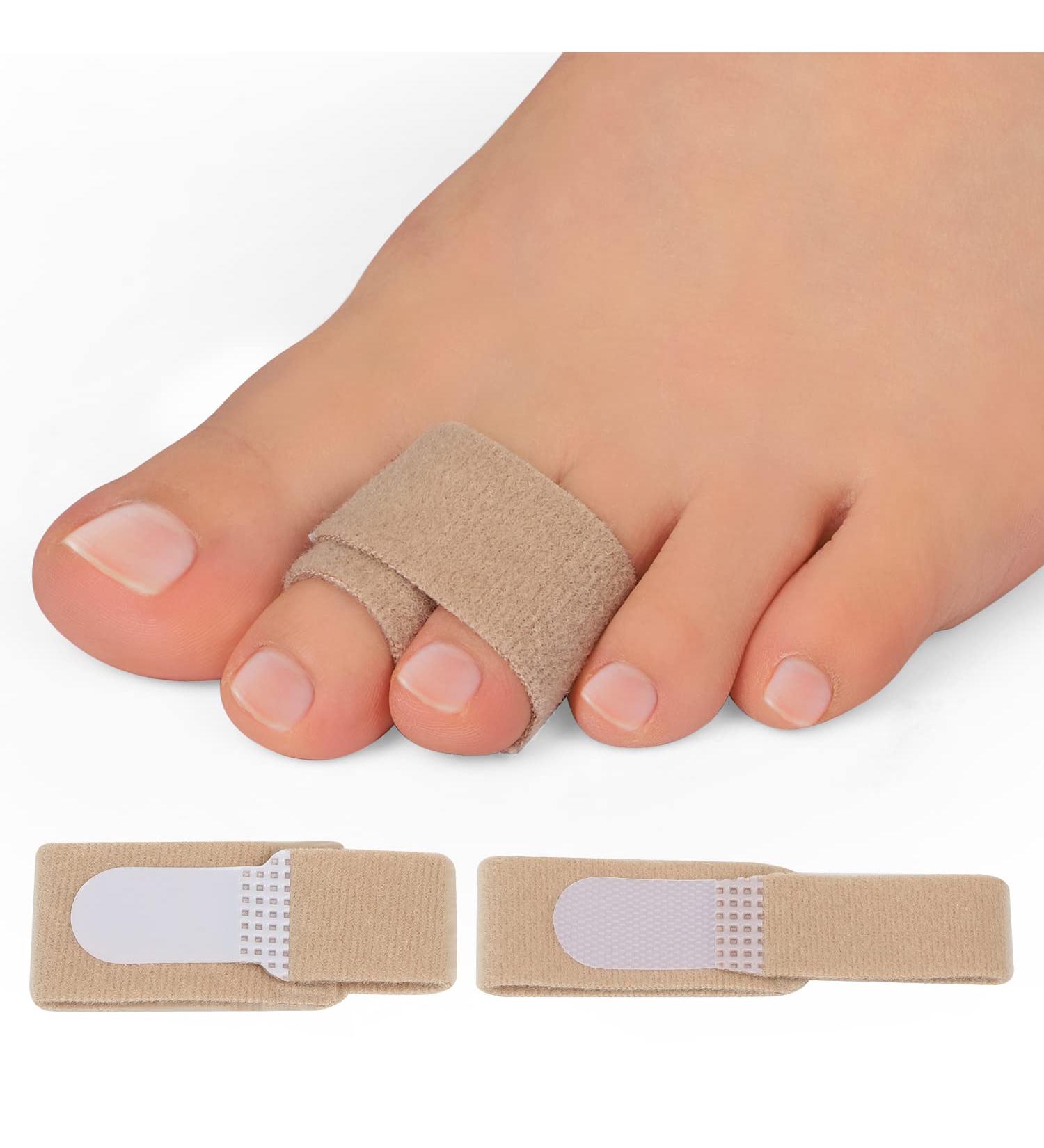 Bukihome Hammer Toe Straighteners - 12 Pack Toe Splints for Bent, Curled, and Crooked Toes | Toe Corrector and Wraps for Relief (6 Large & 6 Middle Size) - Buy Online on GoSupps.com