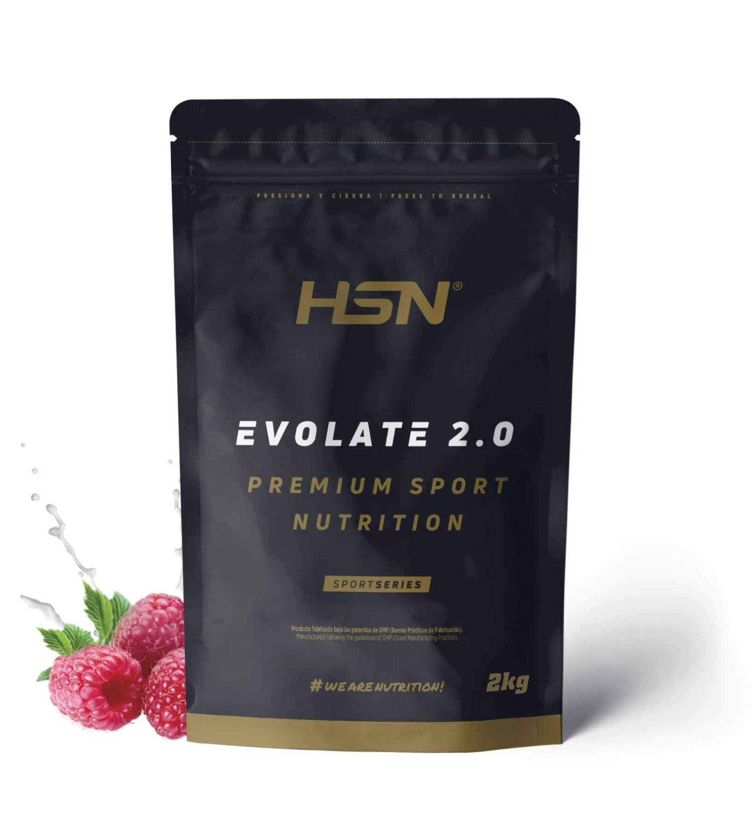  HSN HSN Evolate 2.0 Whey Protein Isolate | Raspberry 2 kg 67 smoothies | Whey Protein Isolate | WPI 90% CFM | Grass-Fed | DigeZyme Enzymes | Non-GMO vegan gluten-free and soy-free - Buy Online on GoSupps.com