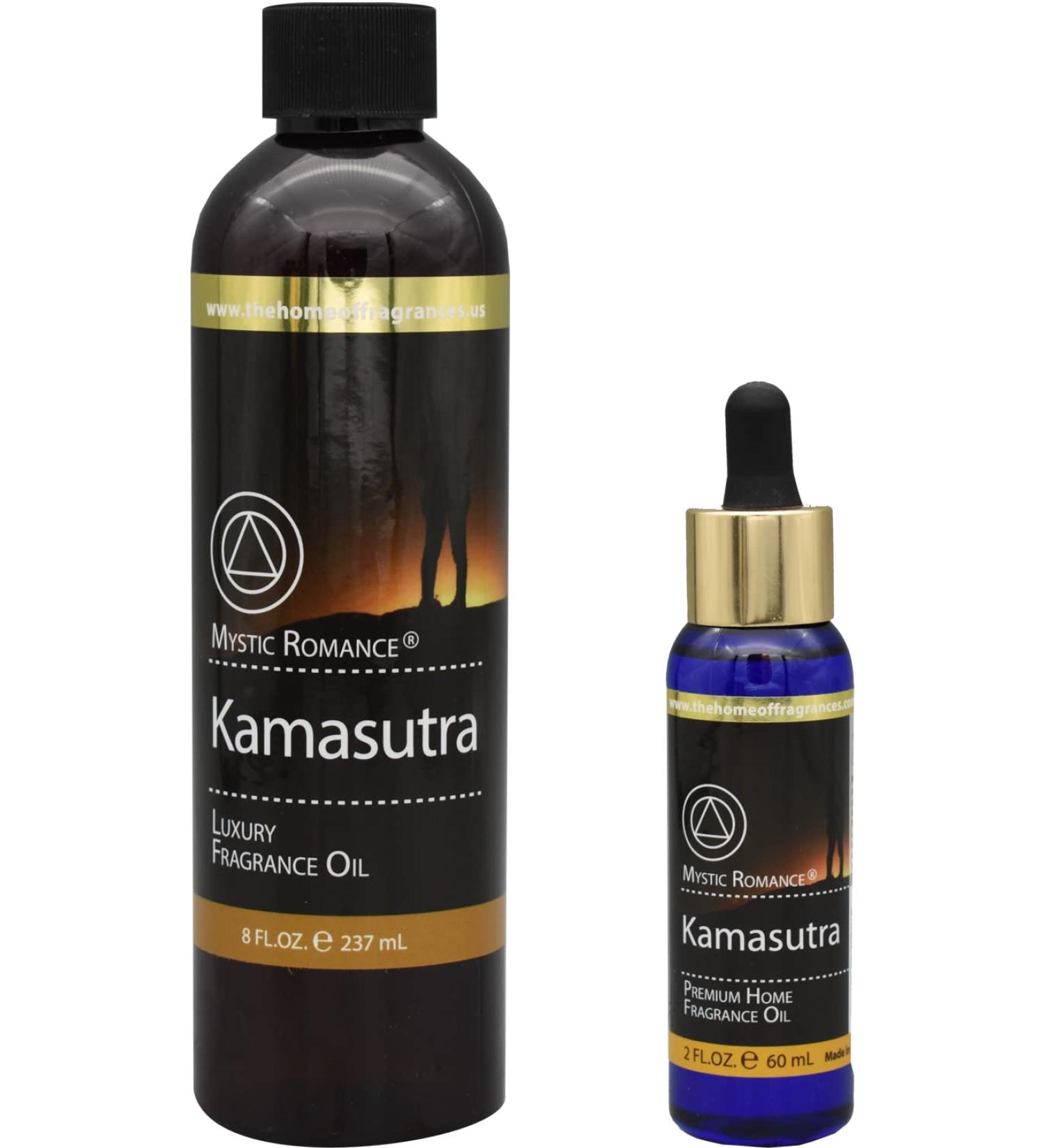 The Home of Fragrances - Set of 2 Bottles of Fragrance Oils - 2oz & 8oz (Kamasutra)