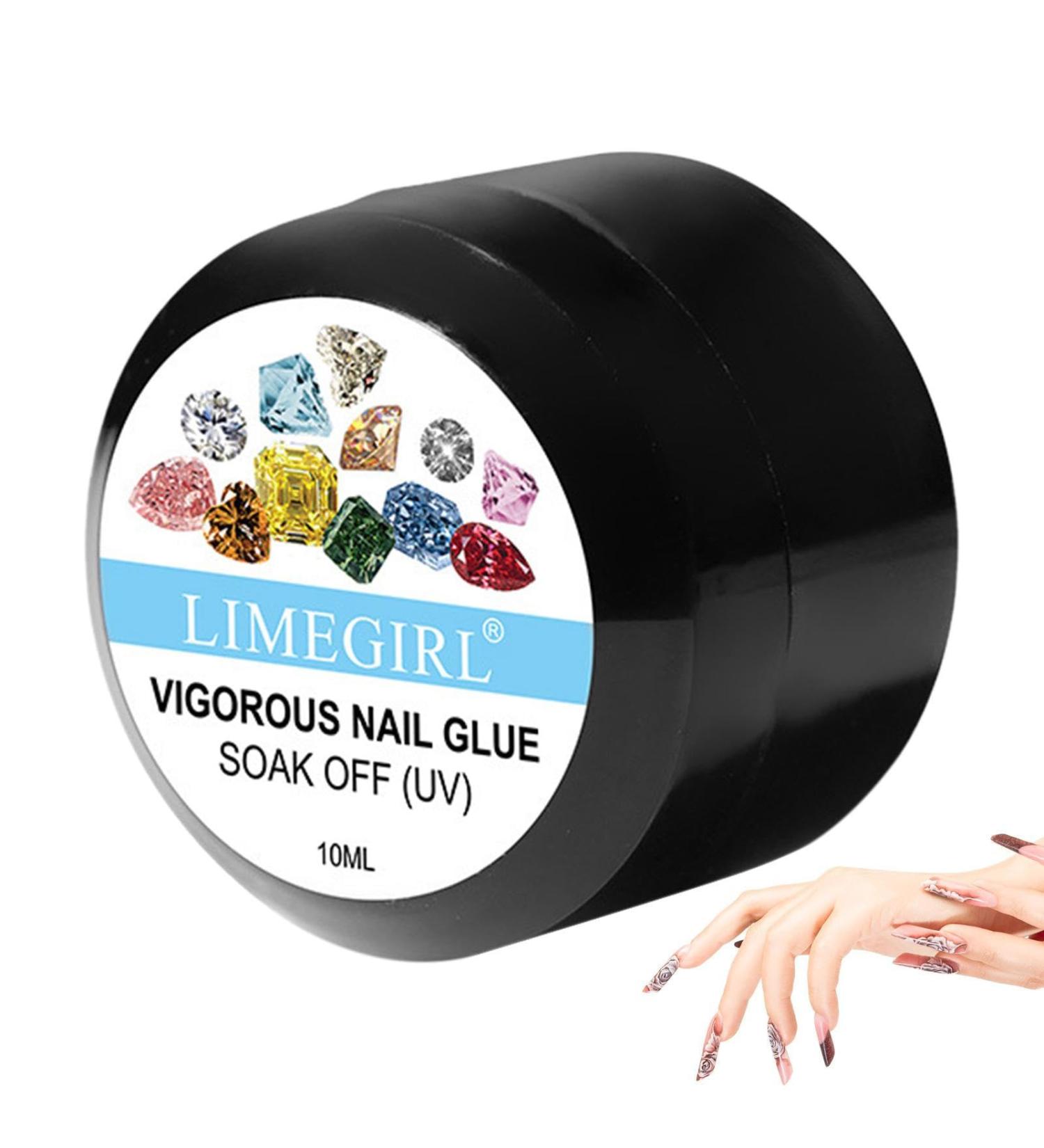 Nail Glue Gel for Nail Tips - Multifunctional Fake Nail Tip Glue | Nail Glue for Salon Home for Nail Strengthen for Girls Women Dalian - Buy Online on GoSupps.com