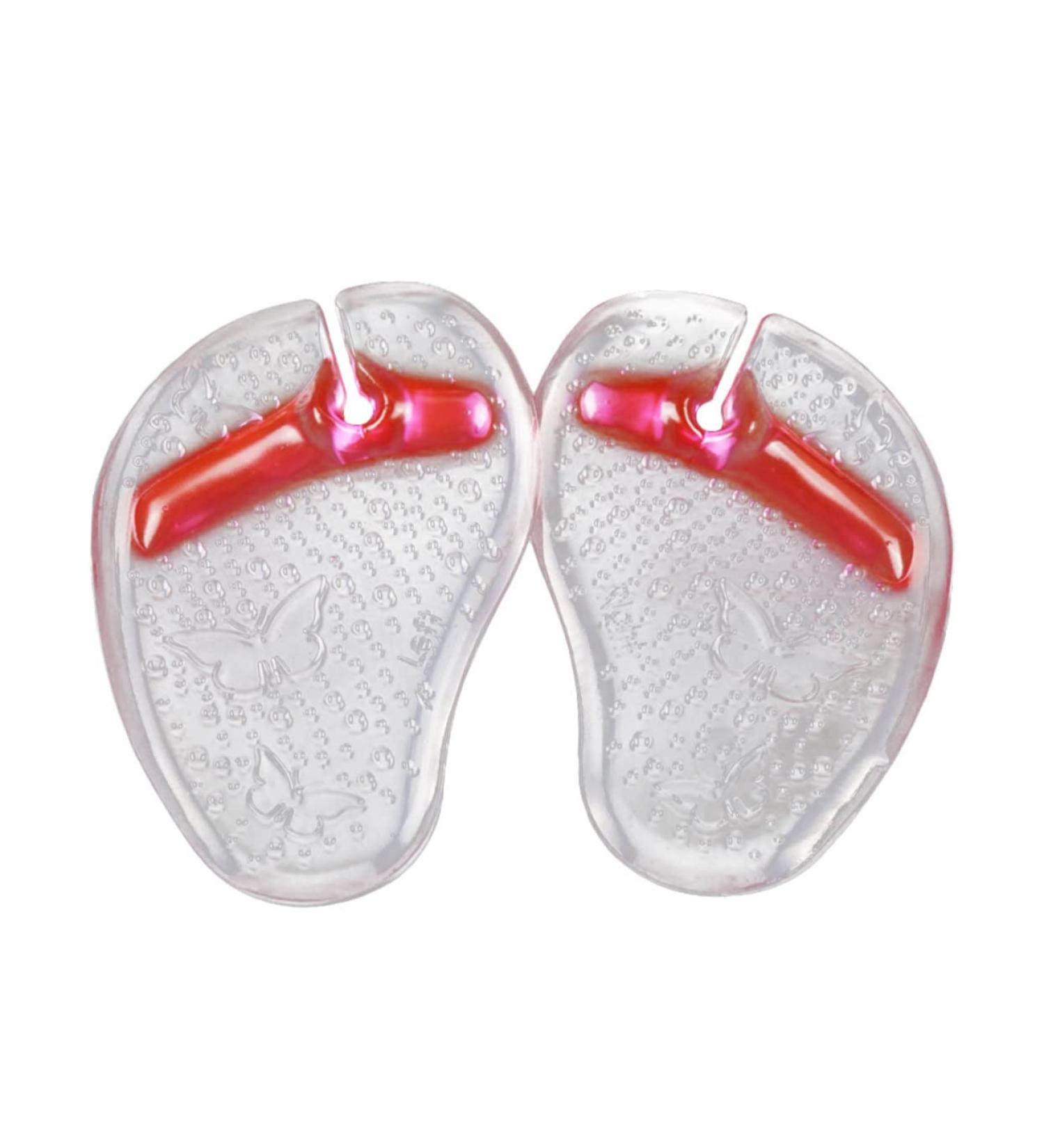 NOLITOY Forefoot Pad Toe Protector Sandal Slippers | Metatarsal Support Gel Insoles for Women | Pink Thong Sandal Liners - Buy Online on GoSupps.com