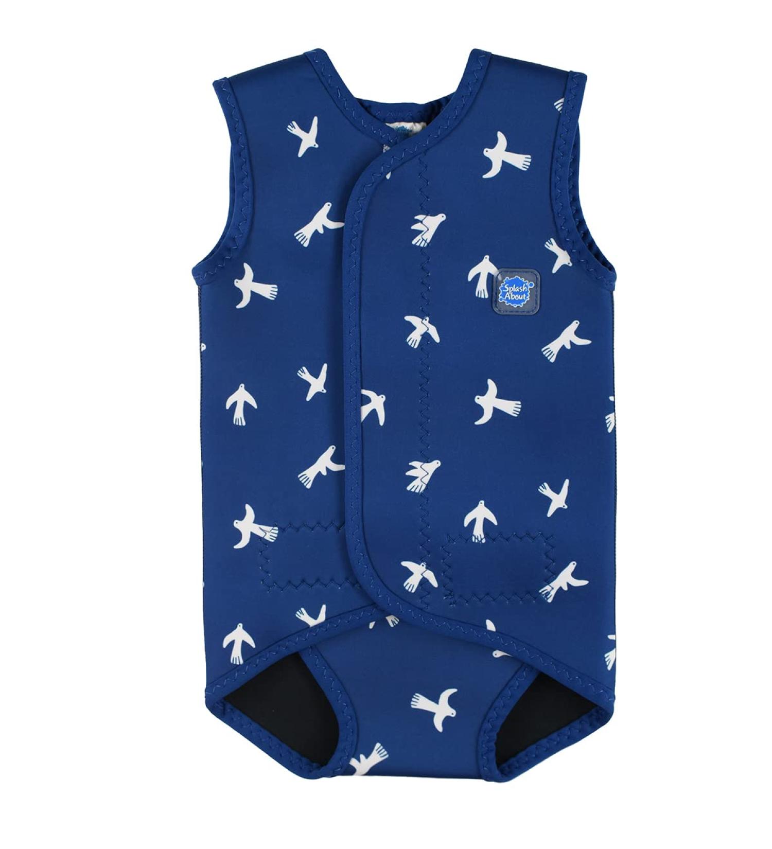 Splash About Baby Wrap Wetsuit White Birds 6-18 Months - Keep Your Little One Stylish and Protected in the Water - Buy Online on GoSupps.com