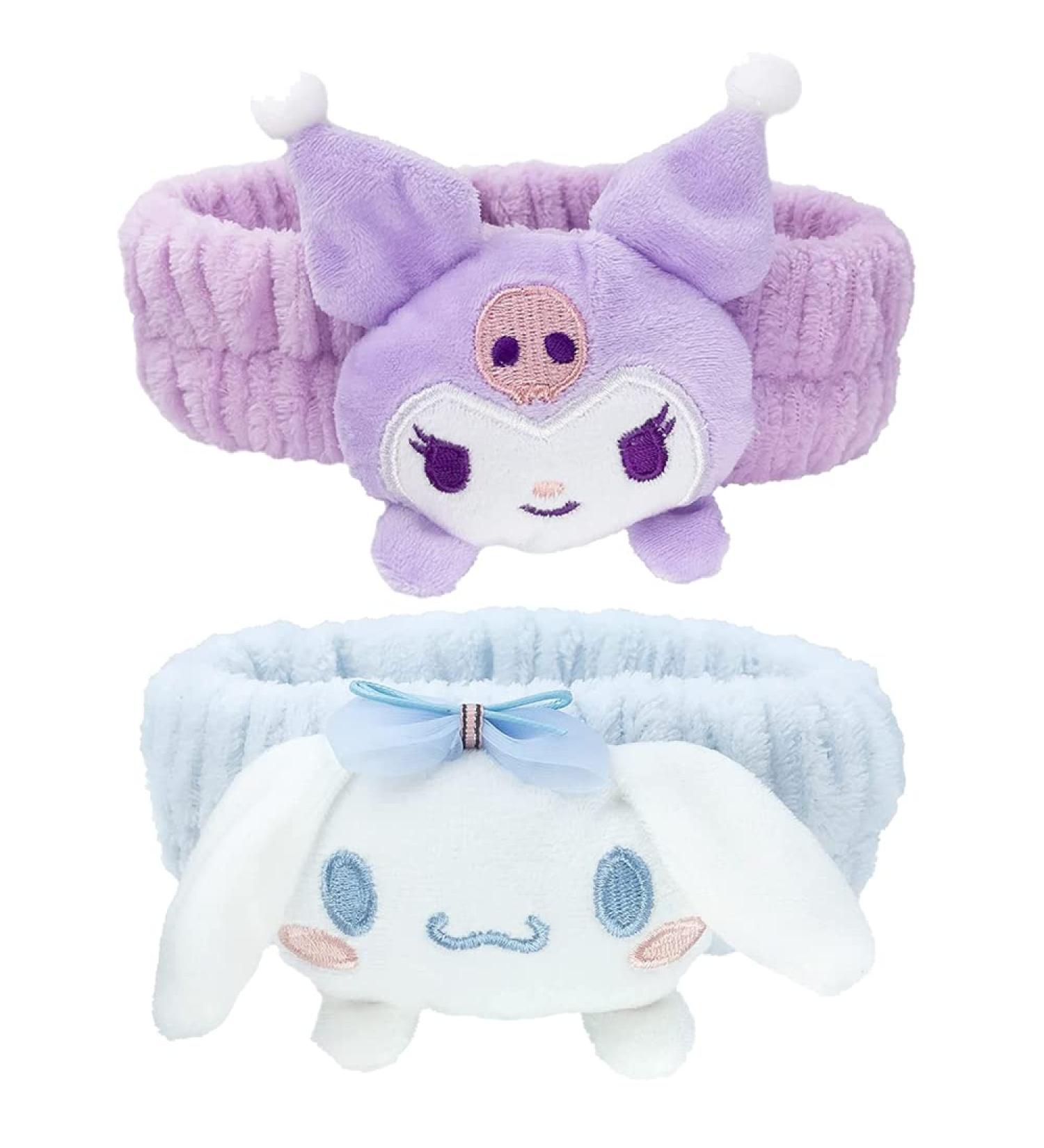 PERFECTSIGHT Kawaii Spa Headband 2 Pack - Soft Coral Fleece Makeup & Skincare Headbands for Women and Girls - Buy Online on GoSupps.com
