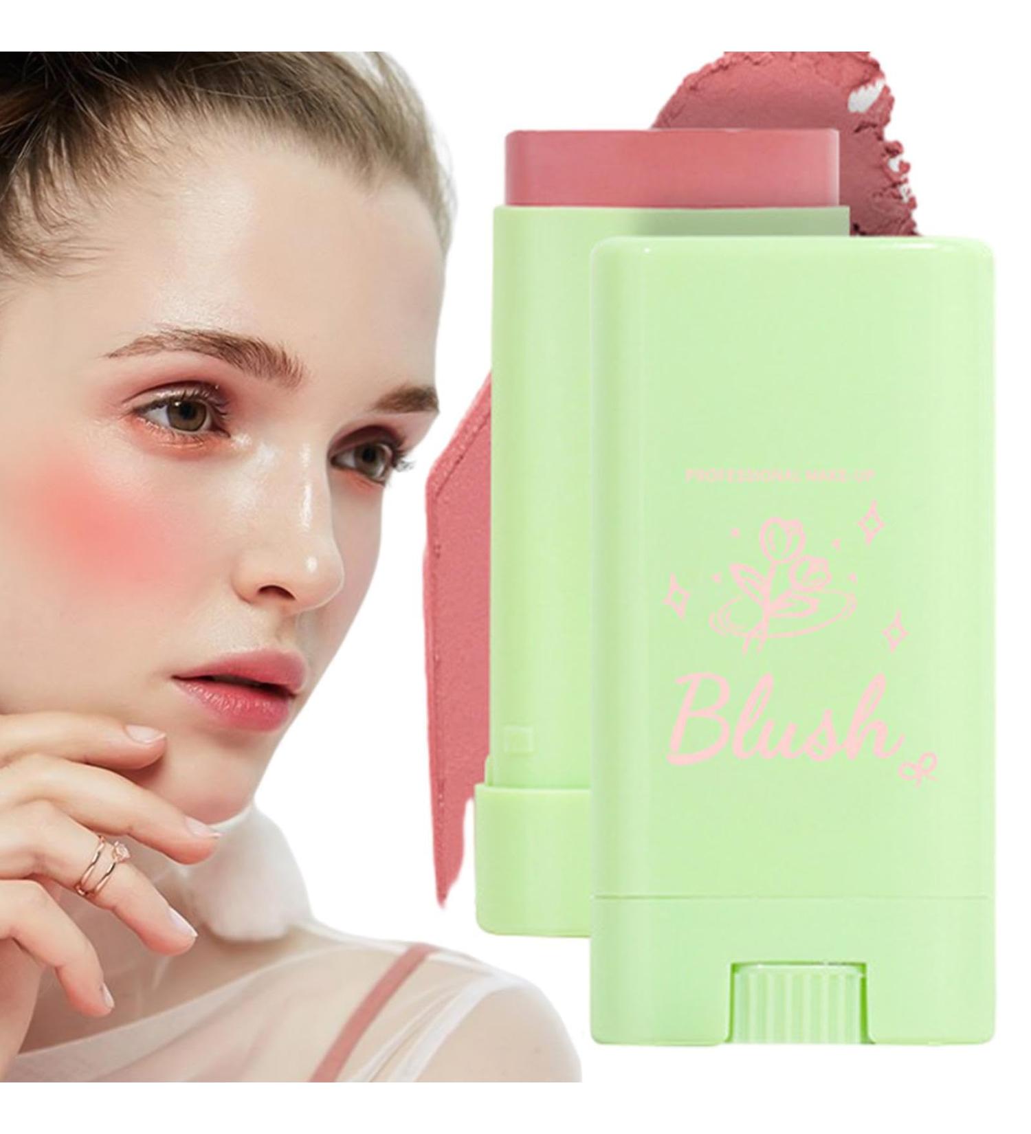 Makeup Blush Stick Pigmented Cream Blush Stick Matte Cream Blush Stick Natural Finish Waterproof Long Lasting for All Skin Tones Chaies - Buy Online on GoSupps.com