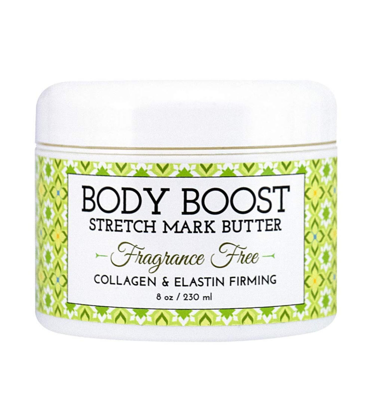 Body Boost Sans parfum Vergetures beurre 8 Oz Grossesse et allaitement s curit Soins de la peau - Buy Online on GoSupps.com