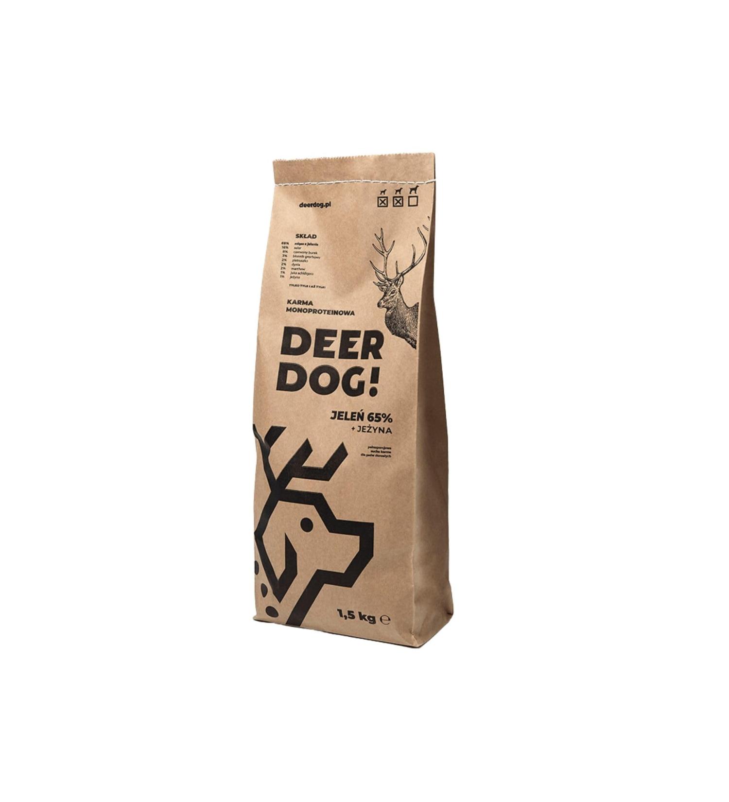 DEER DOG! (1 x 5 kg) | Premium dry dog food with red deer 65% + blackberry for large dogs | Grain-free dry dog food | Dry dog food - Buy Online on GoSupps.com