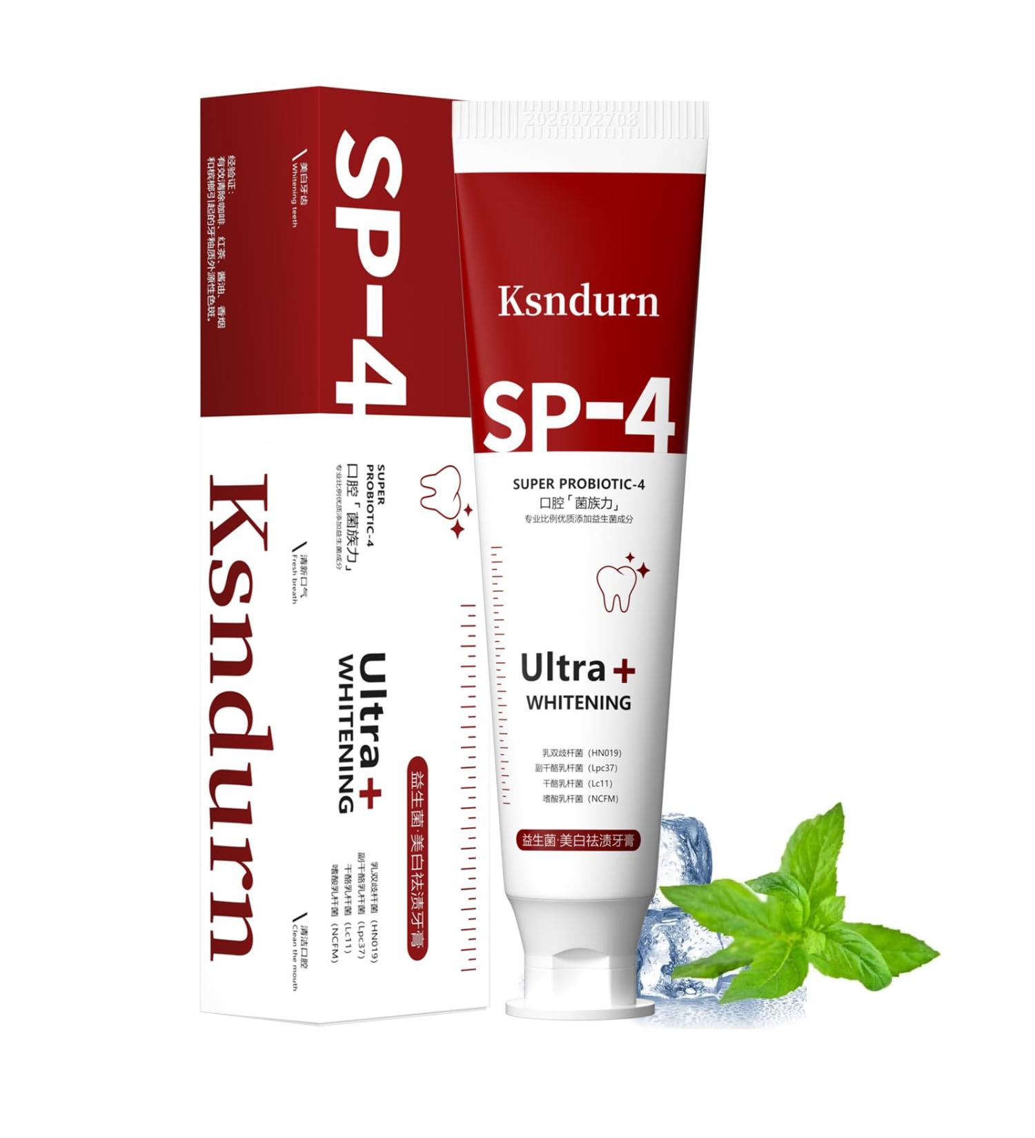 Yayashi SP-4 Toothpaste & Ksndurn Whitening Toothpaste 120g - Freshens Breath Whitens Teeth Removes Stains - International Shipping Available - Buy Online on GoSupps.com