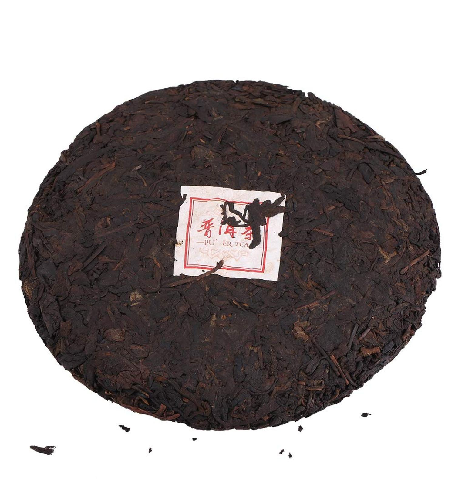 Stress Relief Tea Chinese Yunnan Famous Pu Erh Premium Health Puer Cooked Tea Cake 357g - Buy Online on GoSupps.com