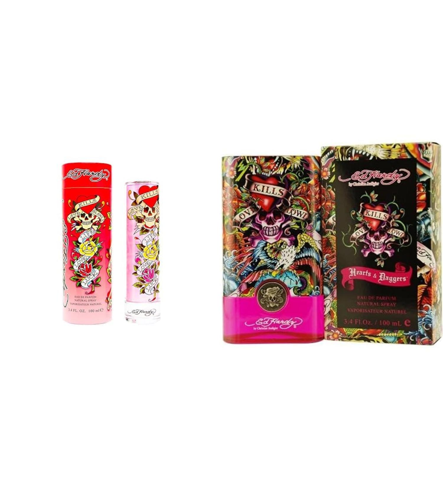 Ed Hardy Women's Perfume Fragrance by Christian Audigier Eau De Parfum 3.4 Fl Oz & Women's Perfume Fragrance by Christian Audigier Eau De Parfum Hearts & Daggers 3.4 Fl Oz - Buy Online on GoSupps.com