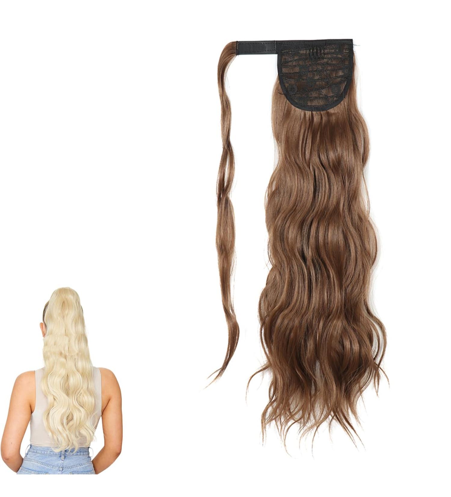 Prinfantasy Synthetic Wrap Around Ponytail Hair Extension - Curly Clip in Pony Tail for Women | 24 inch MW127 - Buy Online on GoSupps.com