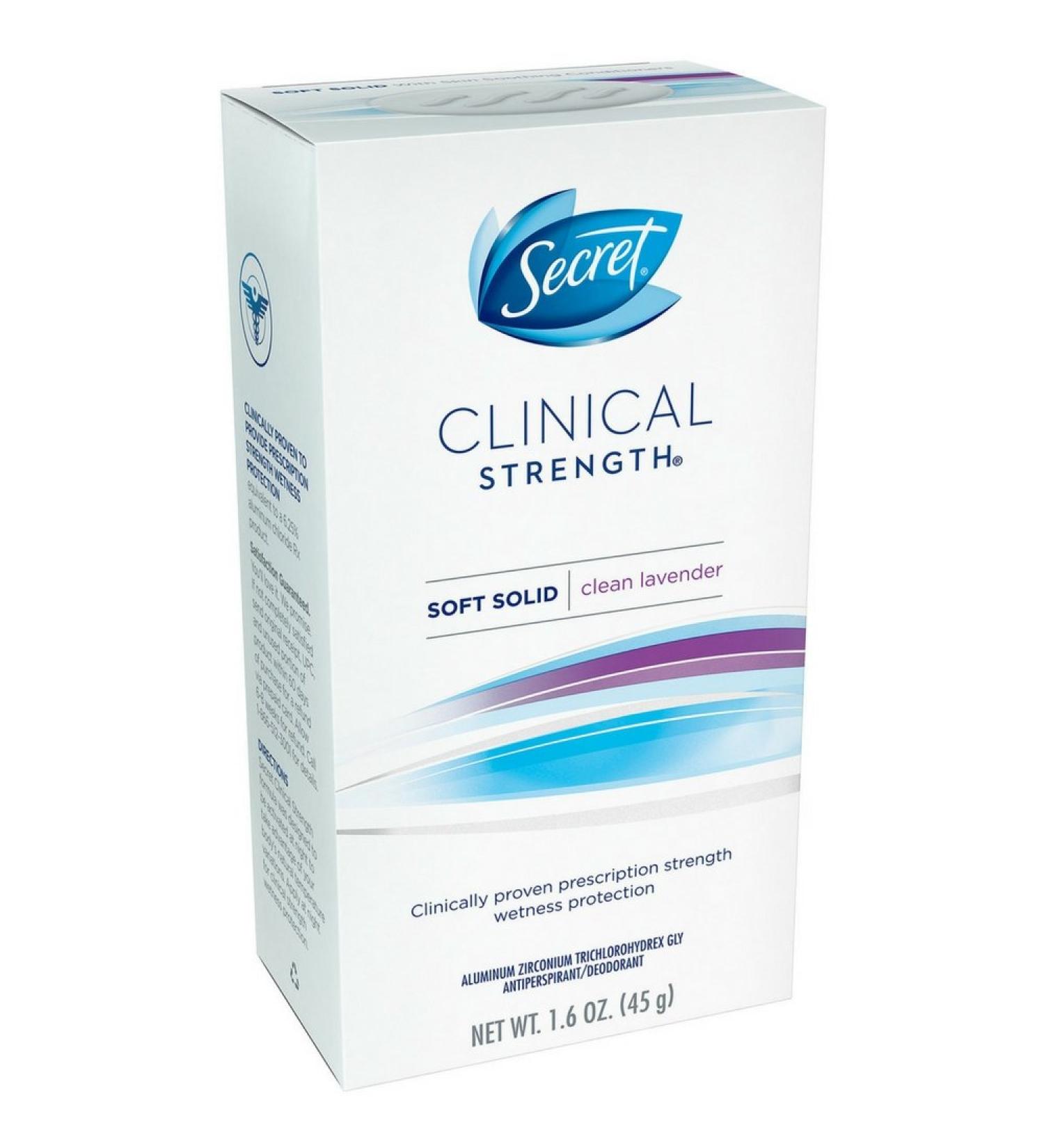 Secret Clinical Strength Invisible Solid Ooh La La Lavender Antiperspirant and Deodorant 1.6 Ounce (Pack of 2)