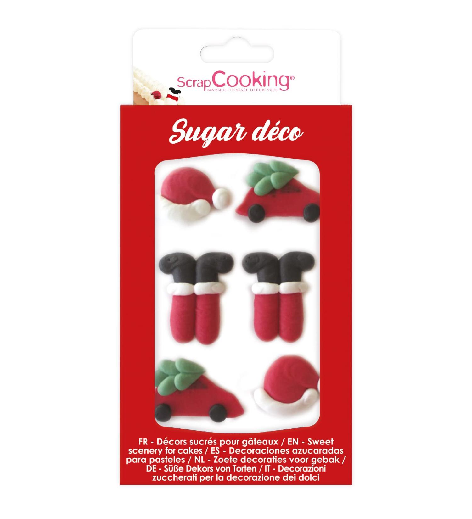 SCRAP COOKING 6997 Sweet Santa Decoration for Cakes Pastries 19 g