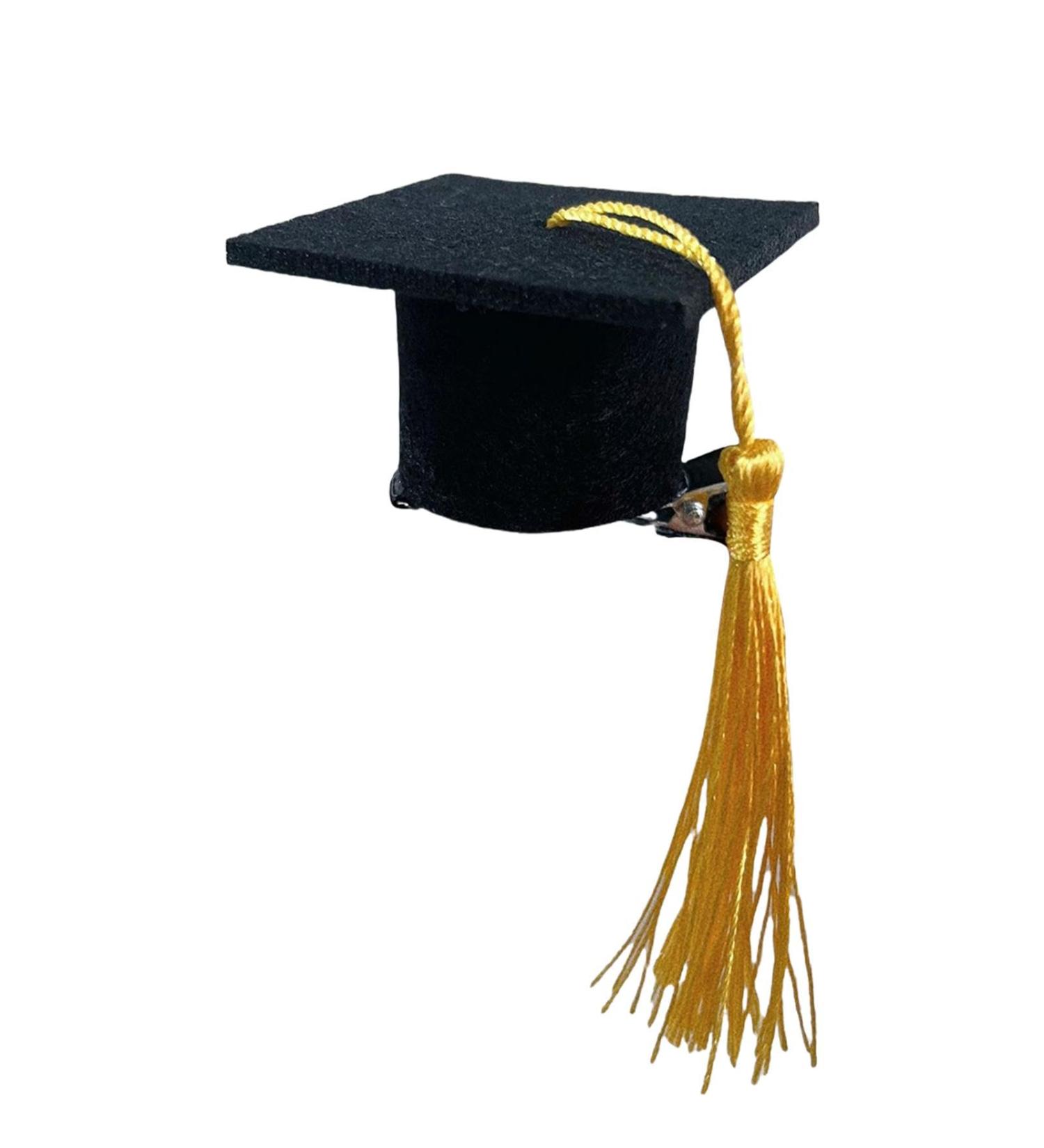 Graduation Hats | 3D Graduation Hat Hairpin Graduation Hat Hairpin Set 3D Graduation Hat Inserts Graduation Accessories for College University High School Yellow - Buy Online on GoSupps.com