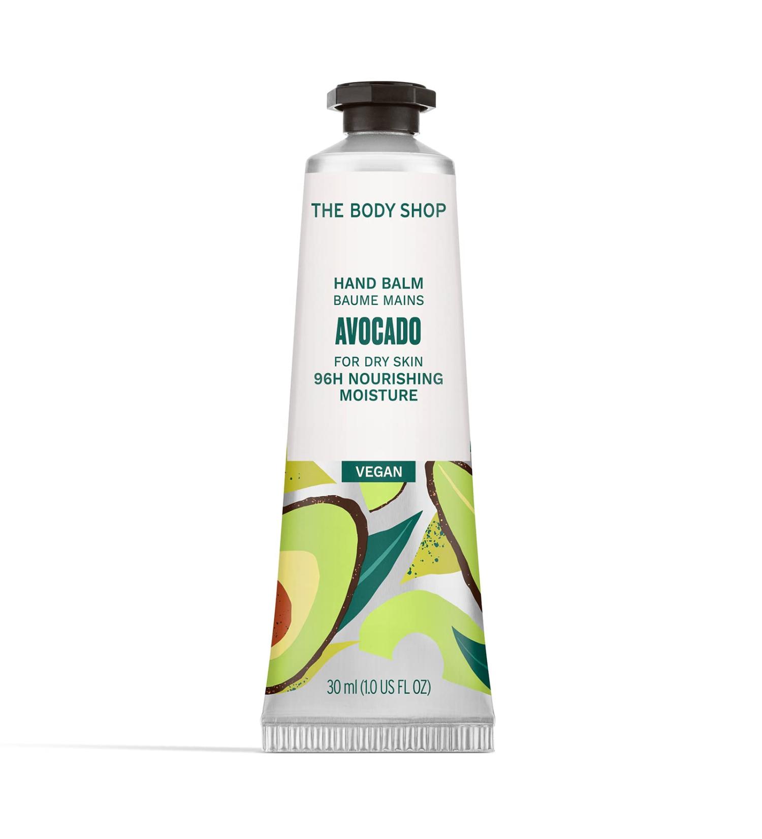 The Body Shop Avocado Hand Balm 1 oz - Nourishing, 96hr Moisture, Vegan - Buy Online on GoSupps.com