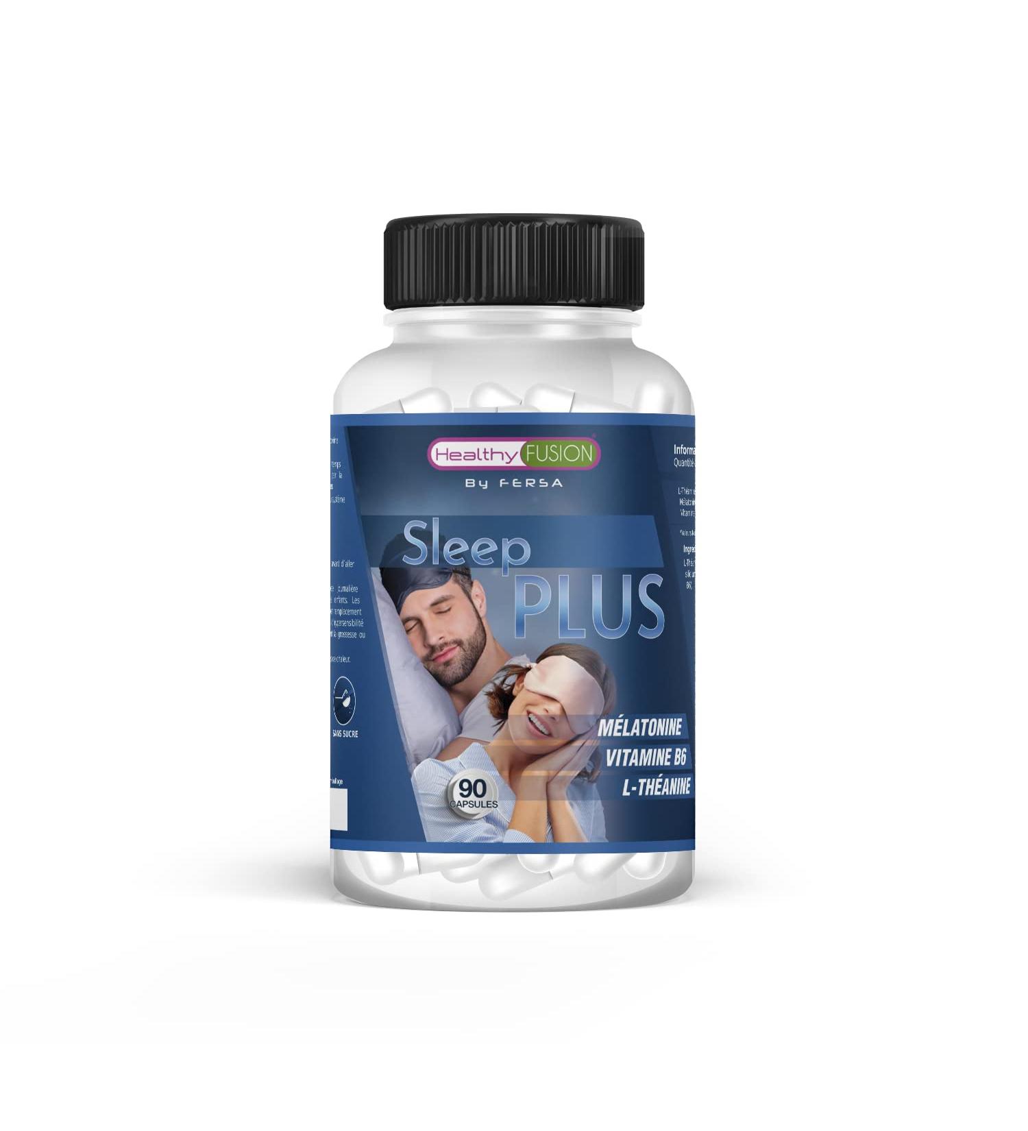 Healthy Fusion Melatonin 1.5mg | L-Theanine and Vitamin B6 | Eliminates Insomnia and Sleep Disorders | Prevents Night Awakening | Effective Effect in 30 Minutes | 90 Natural Capsules - Buy Online on GoSupps.com