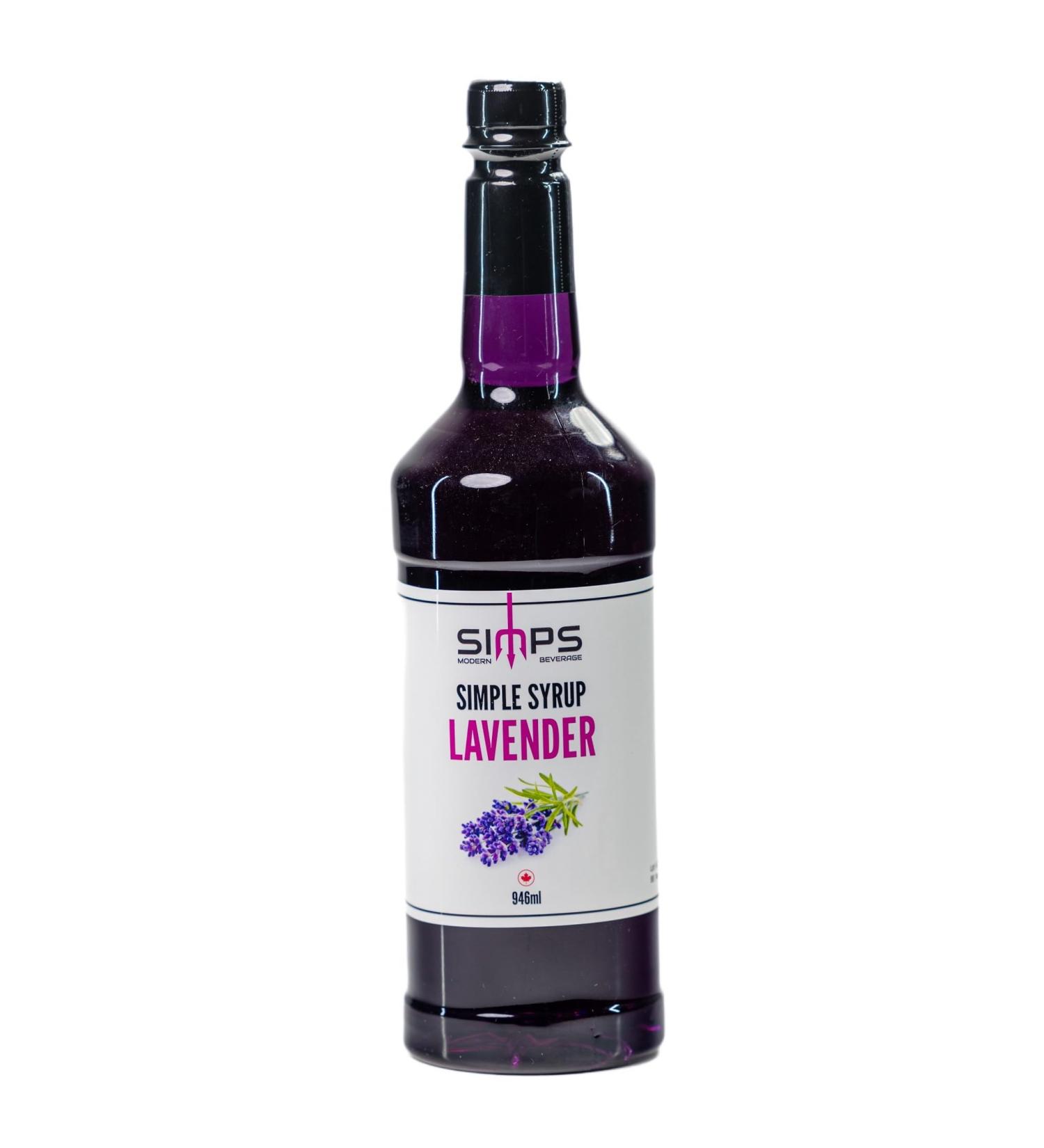Simps Modern Beverage Lavender Syrup Coffee Syrup 946 mL - Buy Online on GoSupps.com