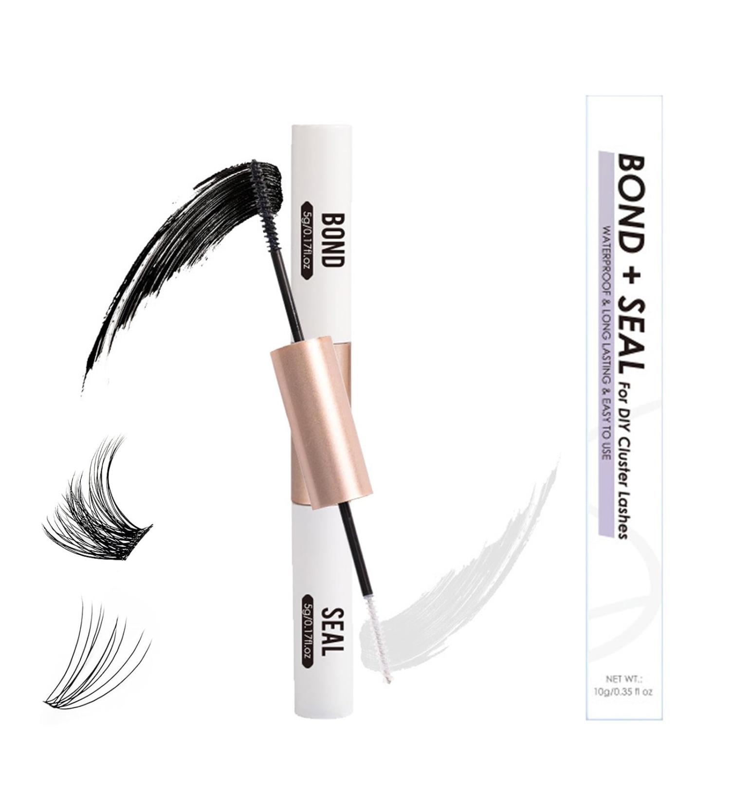 ThrivingAura Lash Bond and Seal Glue Cluster Lash Glue Strong Long Lasting Bond and Seal Lash Glue Lash Adhesive Hold 48-72 Hours Waterproof 2 in 1 Cluster Eyelash Glue for DIY&Sensitive Eyes - Buy Online on GoSupps.com