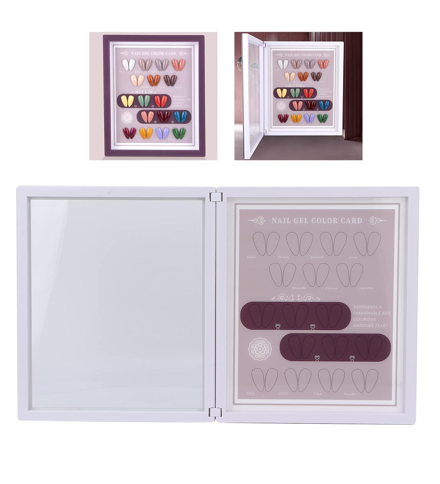 Nail Colors Chart Nail Gel Polish Display Book with Magnet Closure 34 Color Samples Nail Art Exhibition Tool for Different Nail Styles - Buy Online on GoSupps.com
