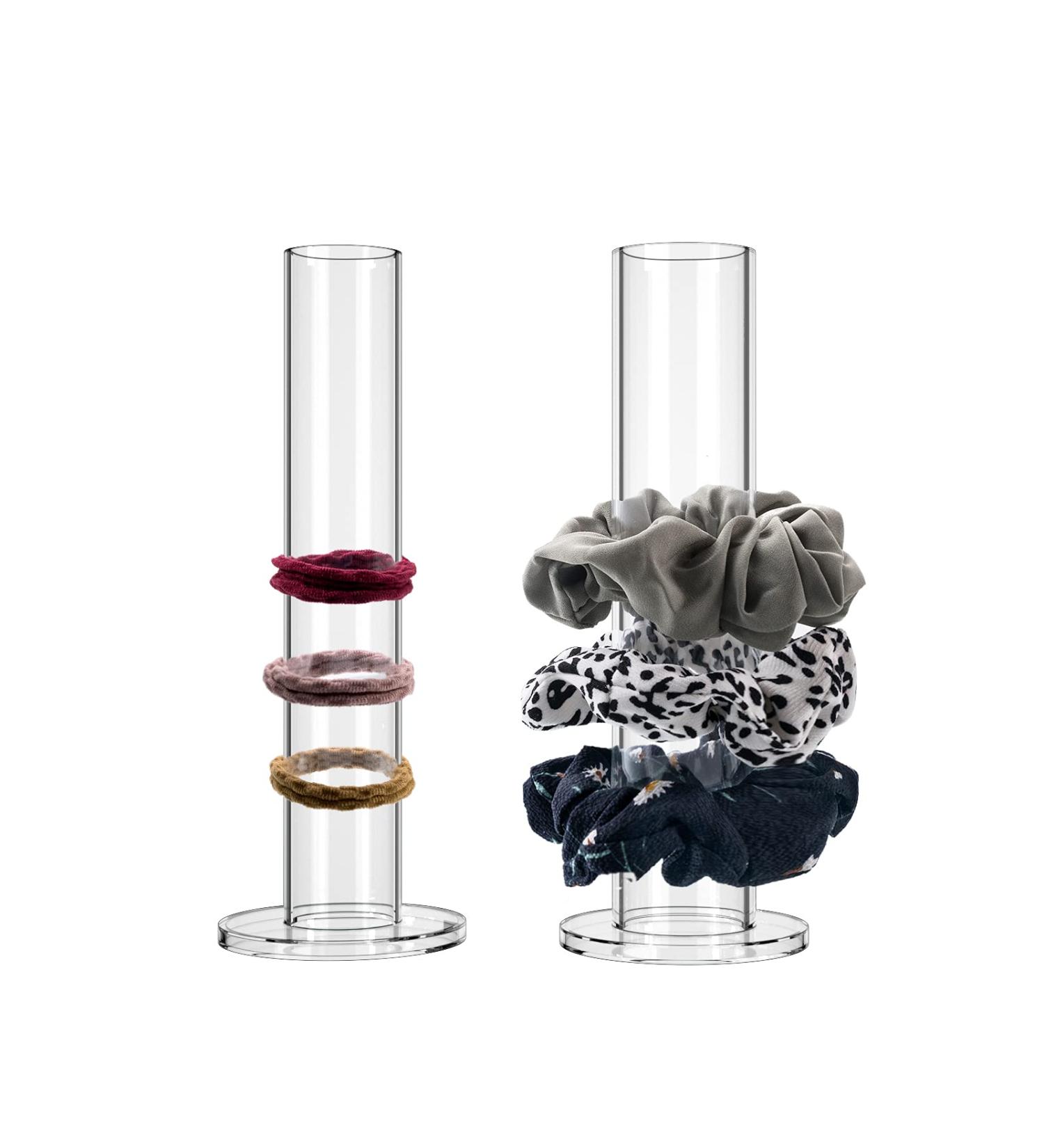 Acrylic Scrunchie Holder Stand for Girls & Women - 2 Pcs Set - Buy Online on GoSupps.com