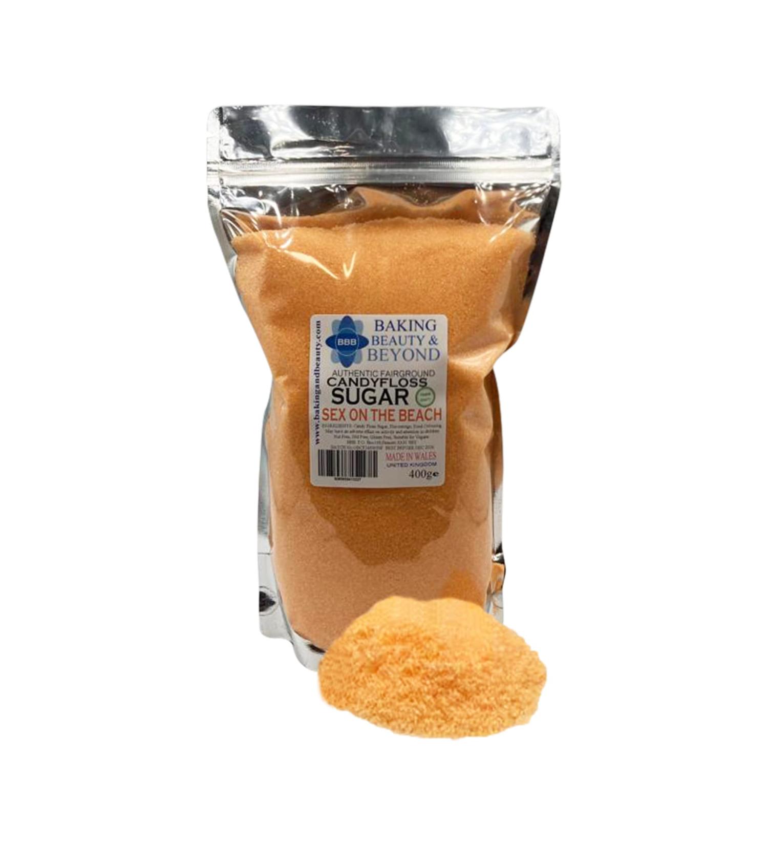 Baking Beauty and Beyond Premium Floss Sugar for Cotton Candy - Natural Ingredients for All Occasions 400g - On The Beach - Buy Online on GoSupps.com