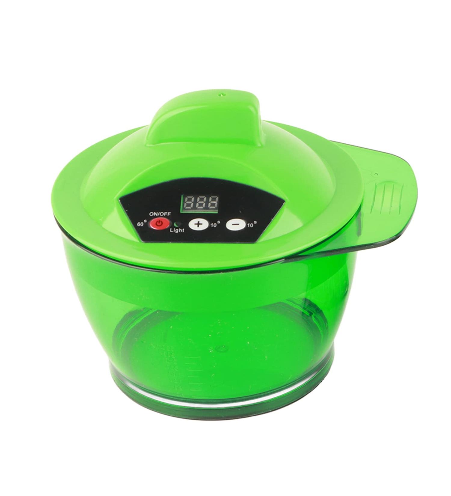 3 Colors Electric Mixer Electric Hair Coloring Bowl Mixer with Removable Fan Blade Fast and Even Mixing Time Saving Convenient Operation Perfect Saturation Stable Perf (Green) - Buy Online on GoSupps.com