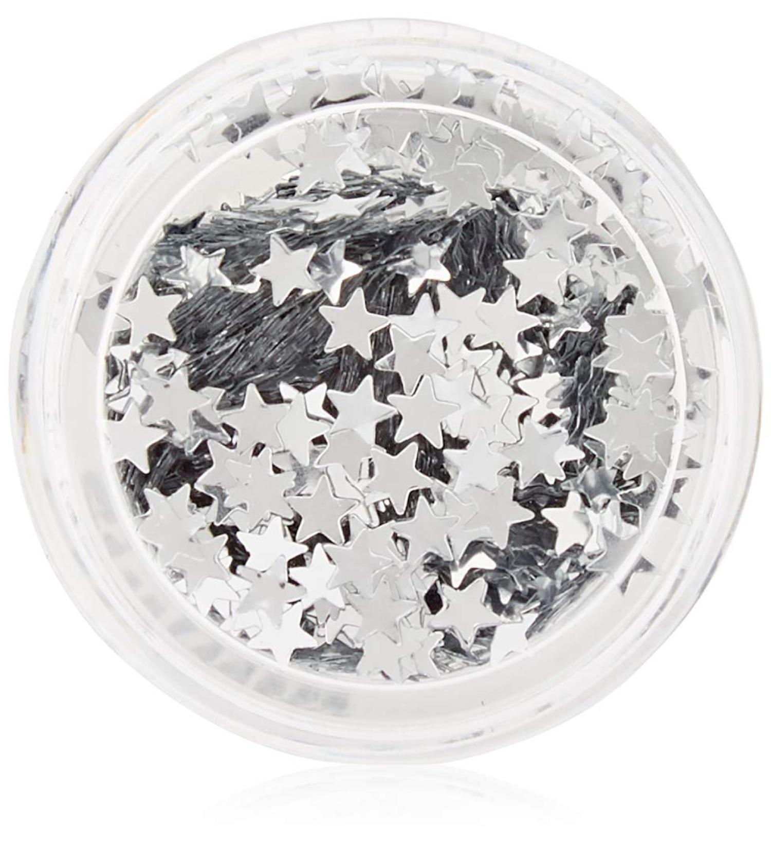 Silver Face Cosmetic Glitter Stars - Sparkle and Shine with Ease! - Buy Online on GoSupps.com