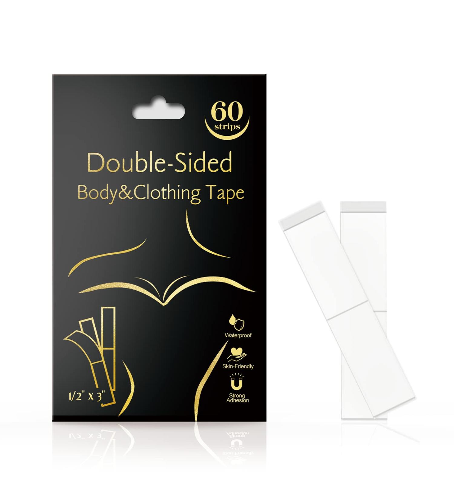 Medimama Double-Sided Clothing Tape for Women (60 Pack) | Gentle Skin Adhesive | Sweat Proof Bra Tape | All Skin Shades - Nude - Buy Online on GoSupps.com