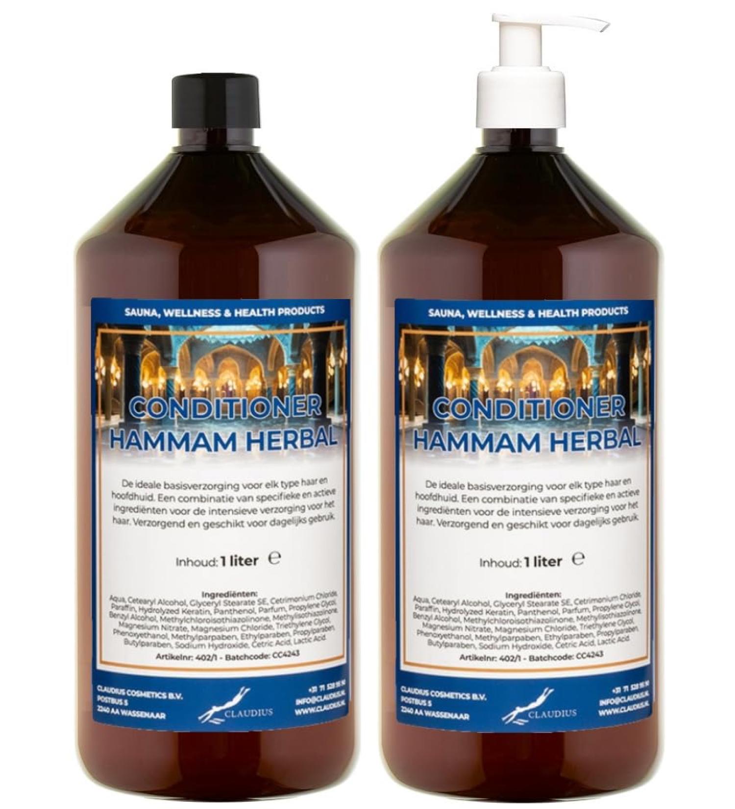 Claudius Herbal 1-liter steam air conditioner with 1 white pump - Pack of 2