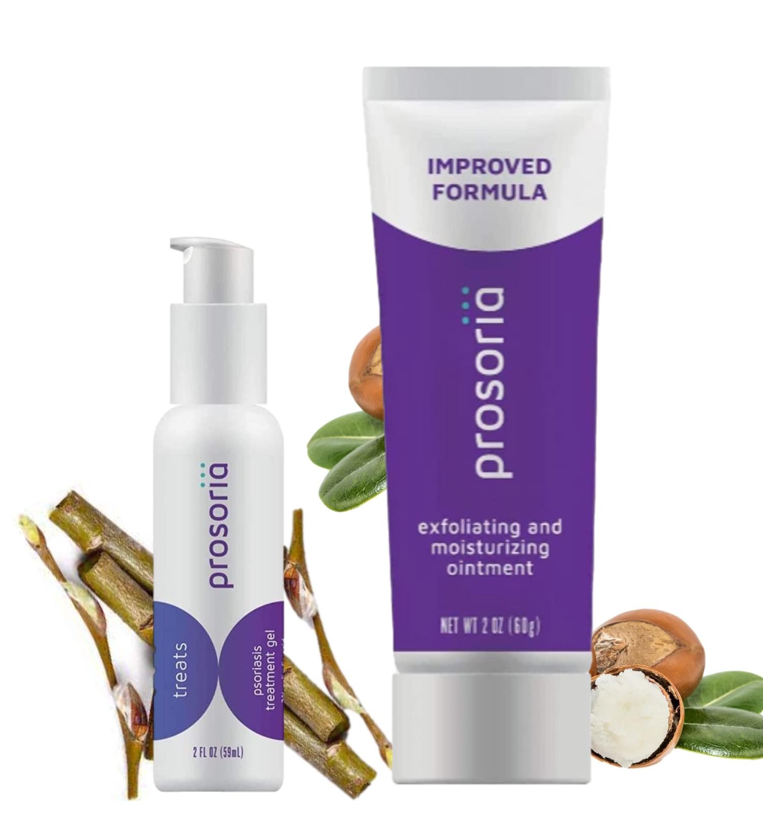 Prosoria Psoriasis Treatment System - Clinical Strength with Natural Botanicals | Soften, Restore & Treat Skin | 2 Fl Oz (Pack of 2) - Buy Online on GoSupps.com