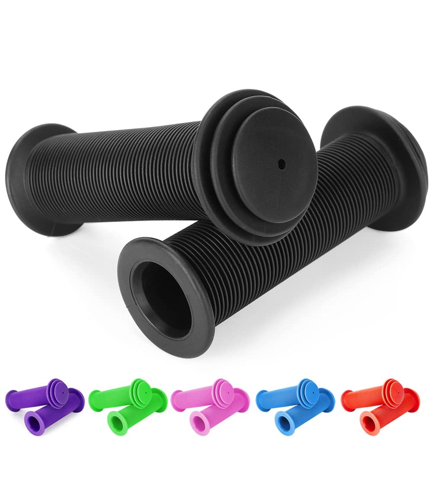 Buy 22mm Bicycle Handles for Children - Safe Handlebar Grips | 105mm Black Handles for Bikes Scooters & Tricycles - Buy Online on GoSupps.com