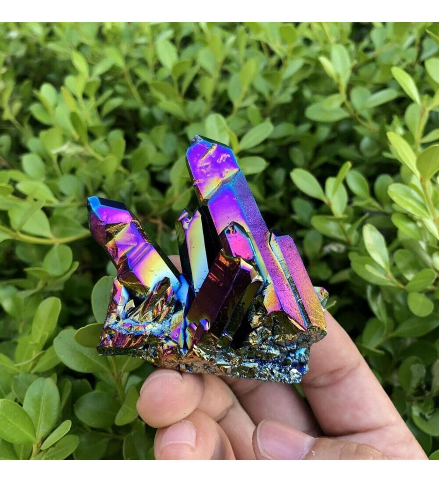 Natural Crystal Rough Natural Crystal Rough Specimen Natural Quartz Rainbow Titanium ClusterCrystals Stone for Specimen Decor GiftStone (Size : 30g) - Buy Online on GoSupps.com