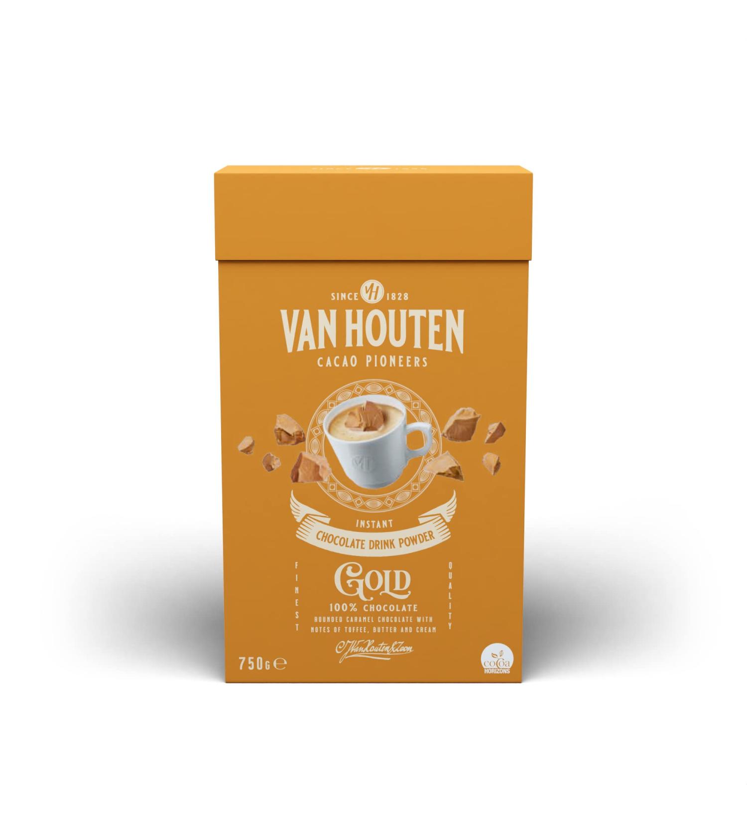  Van Houten Van Houten 100% Cocoa Golden Chocolate Beverage Powder - Buy Online on GoSupps.com