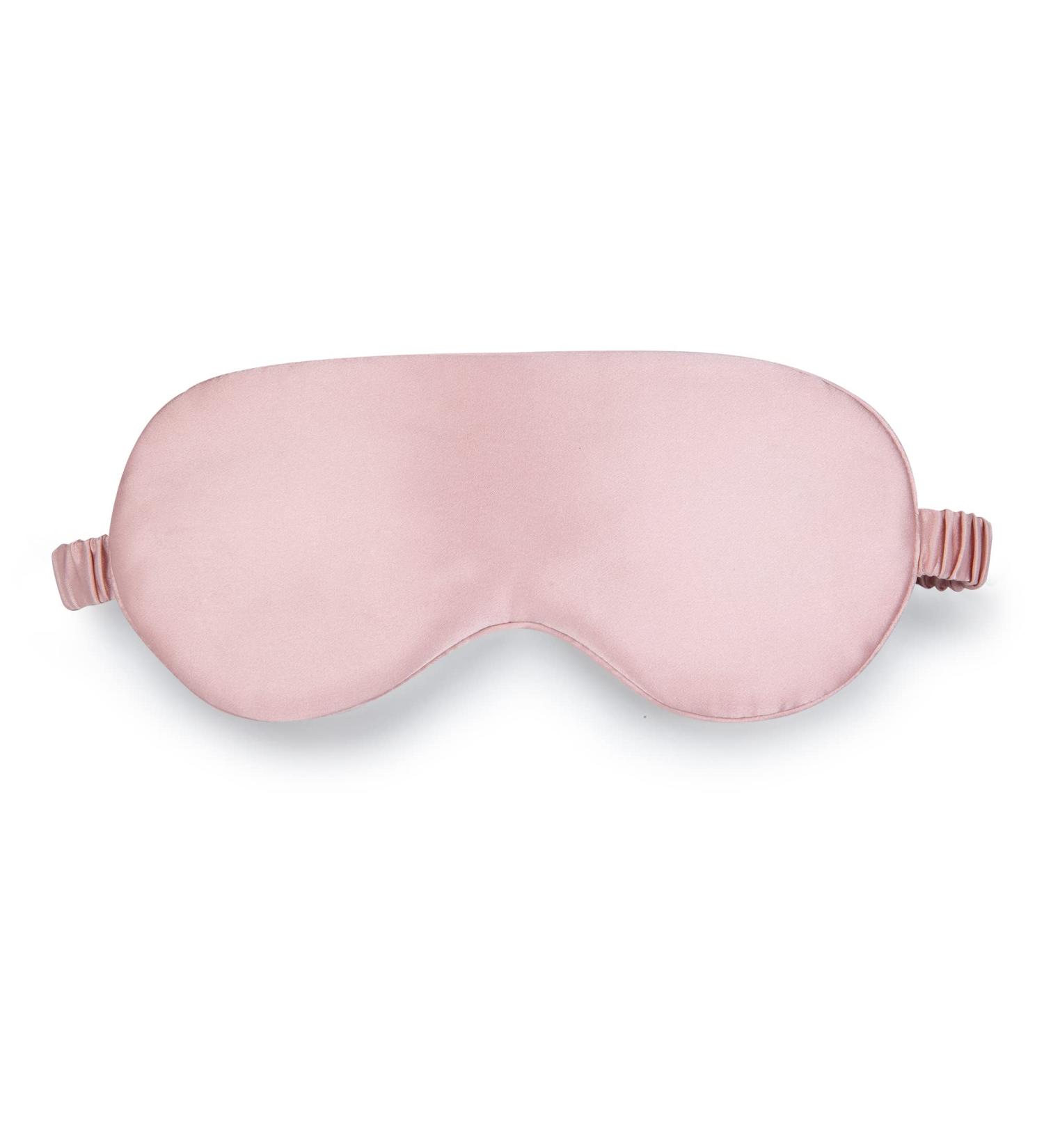 K meet Q Silk Sleep Mask for Men and Women - Luxury Elastic Strap Covered with Silk - Pink Pattern B - Buy Online on GoSupps.com