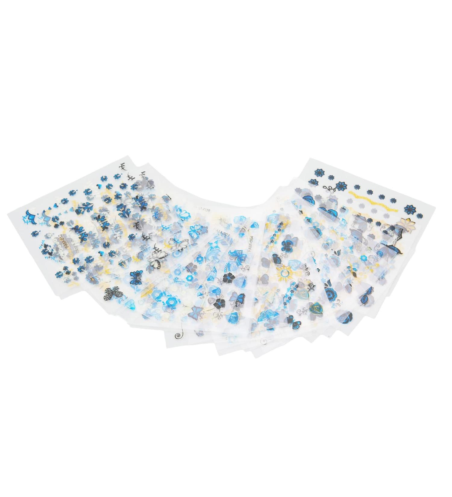 Nail Art Stickers Decals Nail Art Stickers Widely Use Safe Skin Friendly for Natural Nails for Daily Life for Gel Nails for Date Party for Fake Nails - Buy Online on GoSupps.com