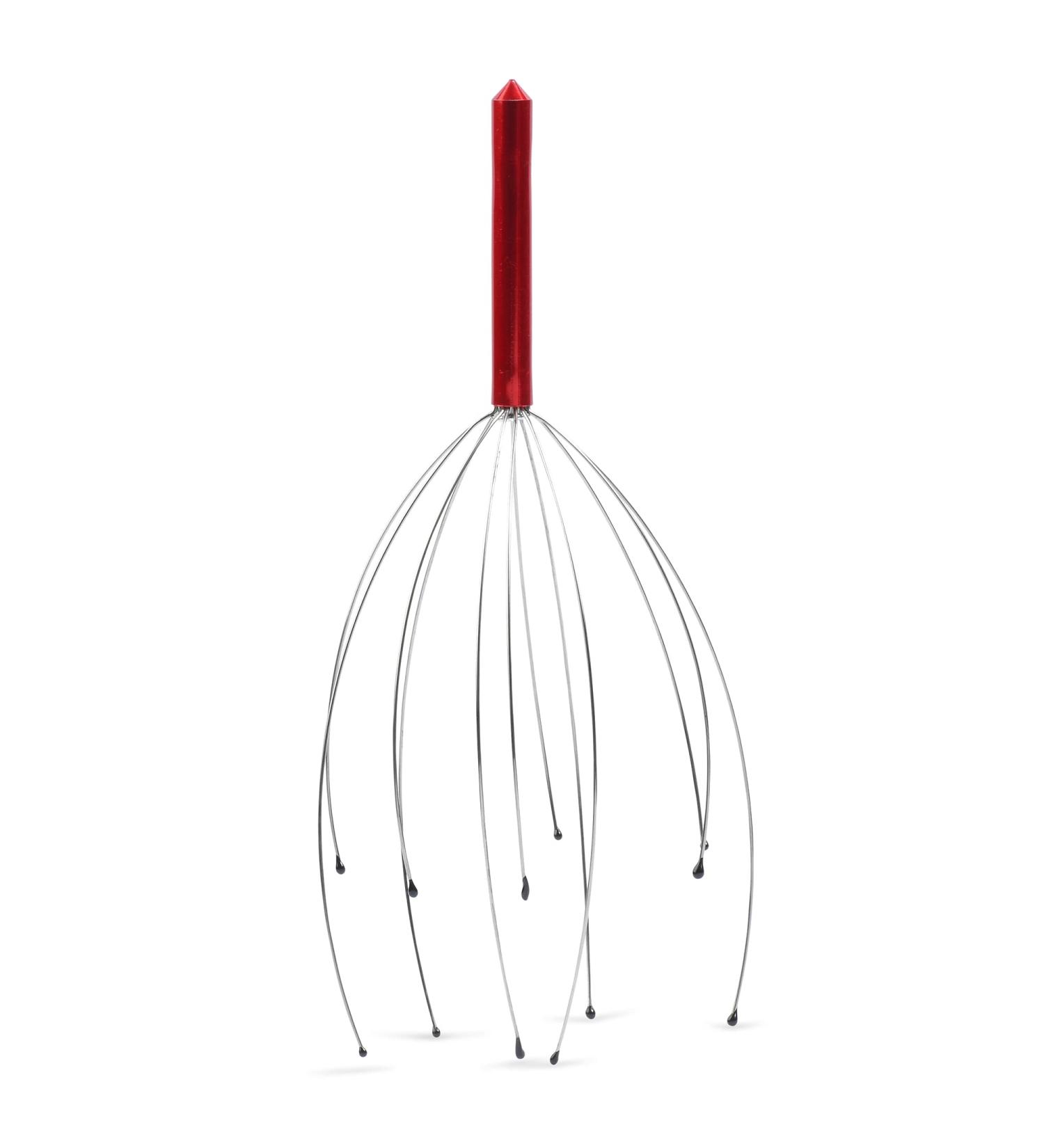 Andalus Handheld Scalp Massager - Red | Gentle Beads for Stress Relief and Deep Relaxation - Buy Online on GoSupps.com