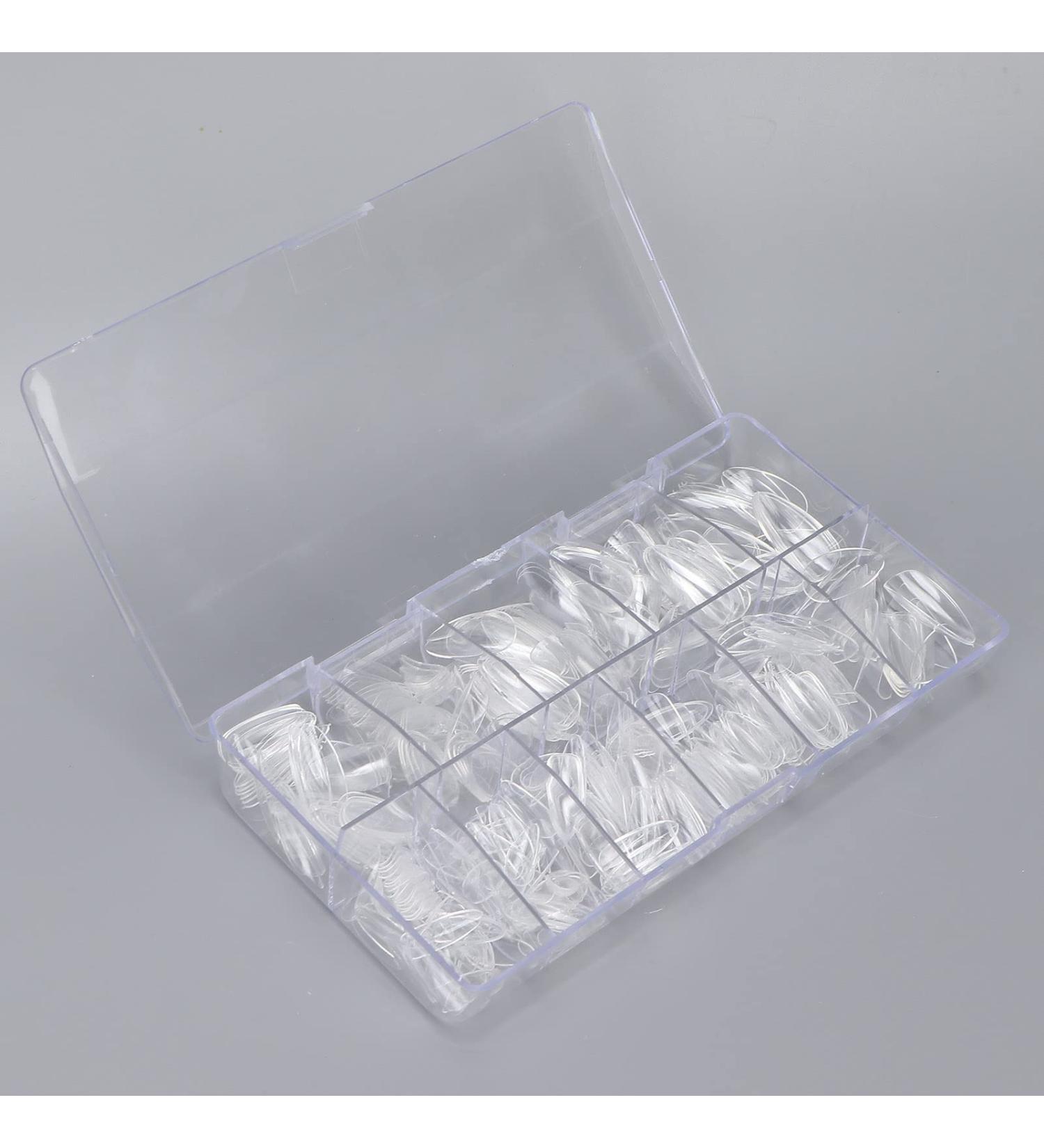 Buy Sonew 500 Pieces Almond-Shaped Acrylic Nail Tips - Clear Artificial Nails for Nail Studios & DIY Art | International Shipping Available - Buy Online on GoSupps.com