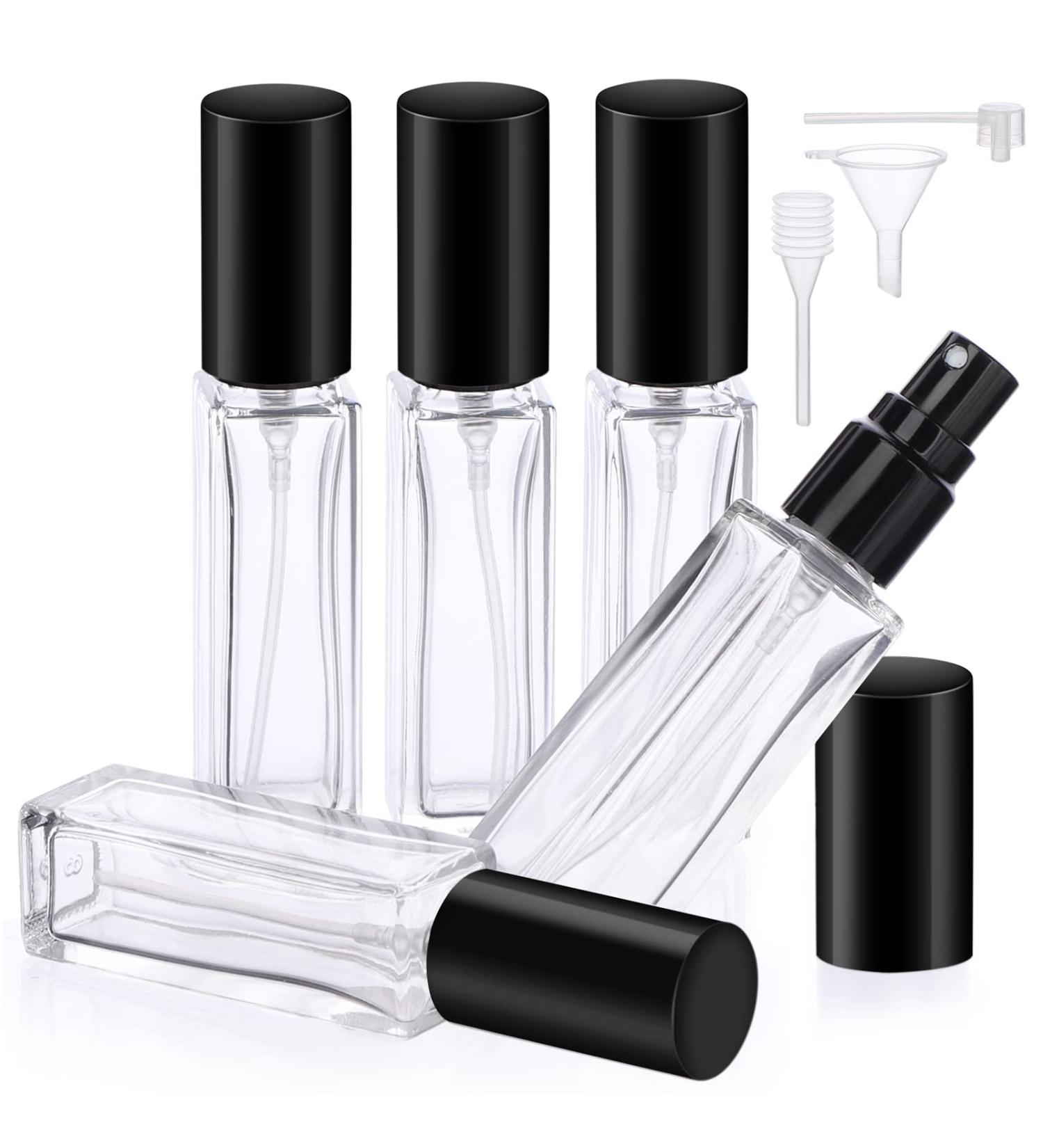 Segbeauty Portable Perfumed Cleaner Glass - Empty Travel Atomizers for Men & Women | 5 Pack Square Perfume Bottles - Buy Online on GoSupps.com
