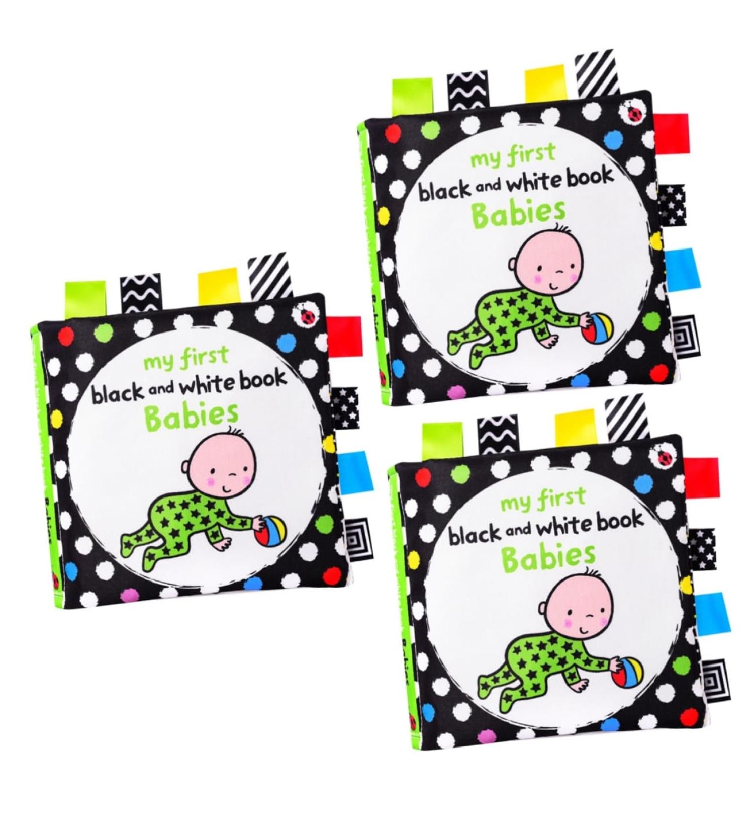 Ibasenice Baby Books - 3-Pack Early Education Fabric Story Toys for Perception Training | Waterproof Childrens Books - Buy Online on GoSupps.com