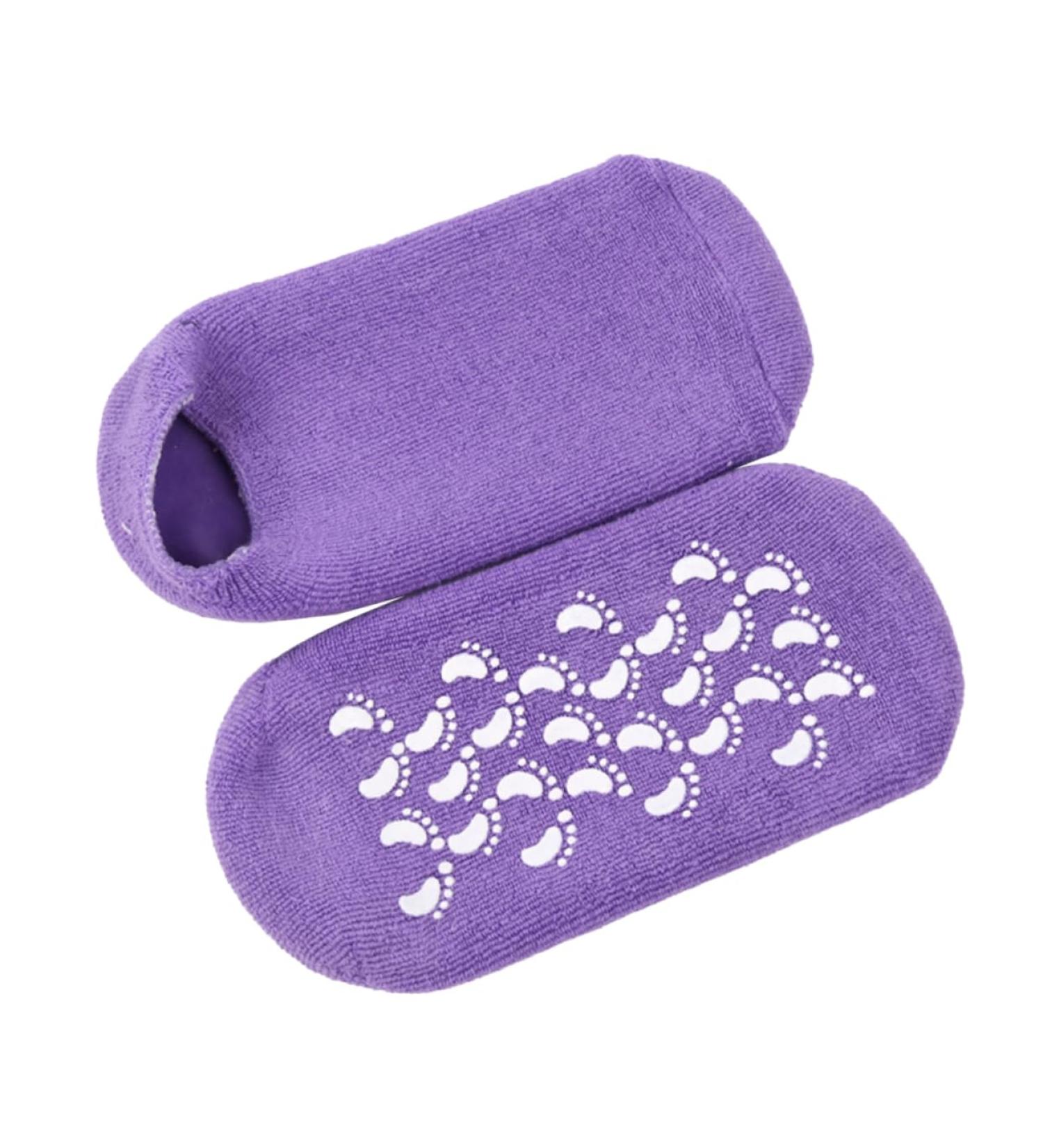 1 Pair Moisturizing Women Socks Silicone Moisturizing Socks Hard Skin Repair Socks Dry Cracked Gel Socks Whitening Socks Women Cotton Socks Miss Women's Socks Purple Spa - Buy Online on GoSupps.com