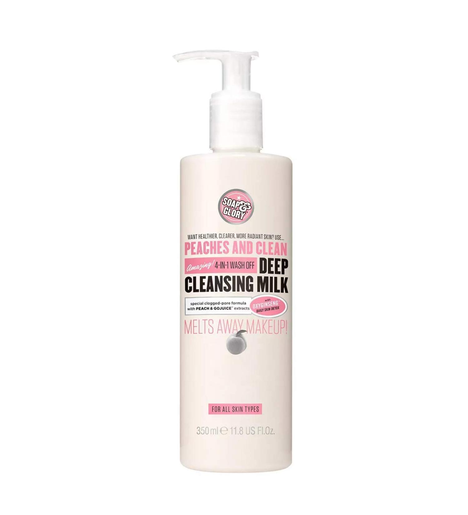 Buy Soap and Glory Peaches and Clean Deep Cleansing Milk - Best International Shipping - Buy Online on GoSupps.com
